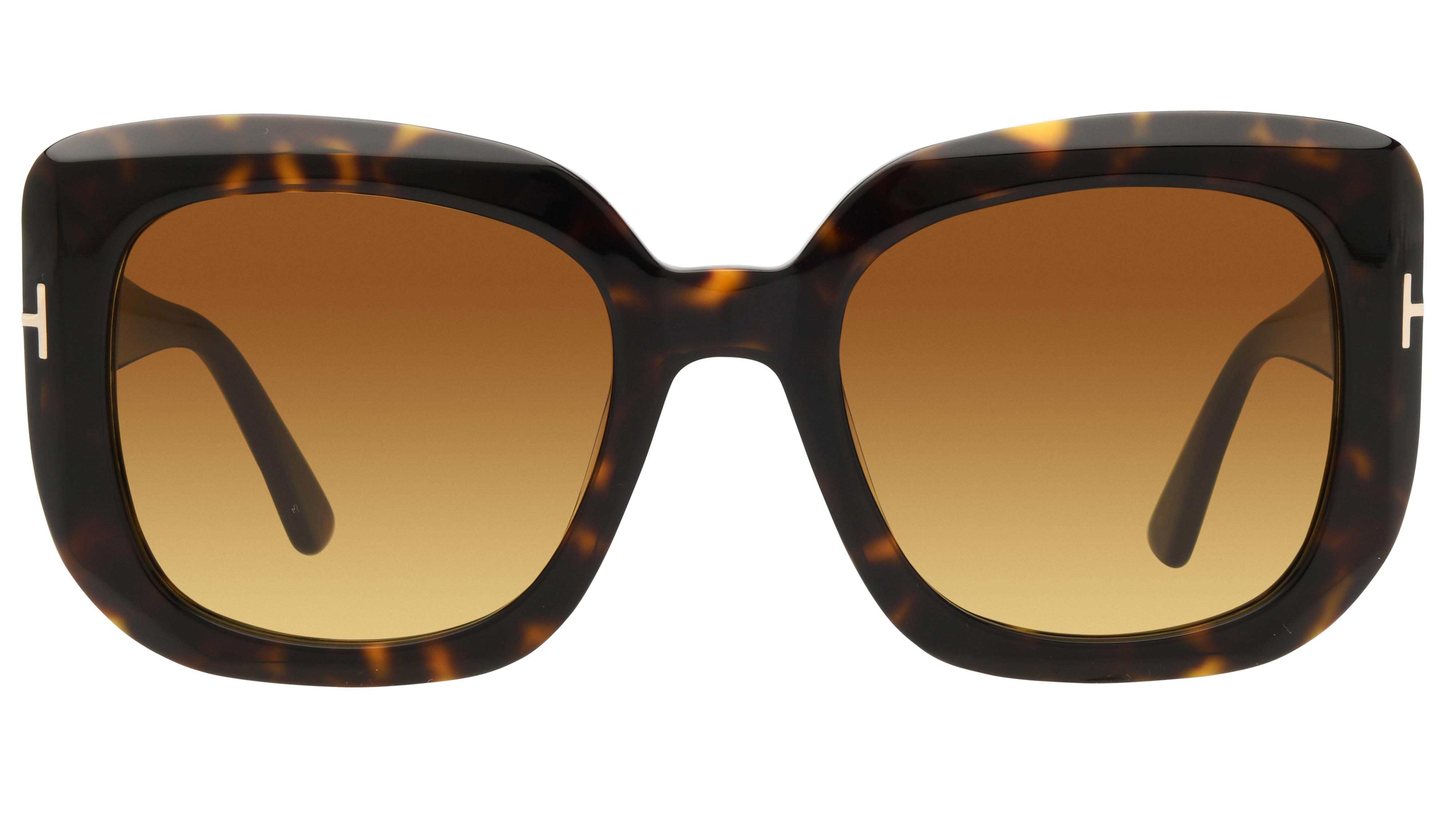 Lunettes de soleil Tom Ford Femme Écaille Carré Ft1220 Face