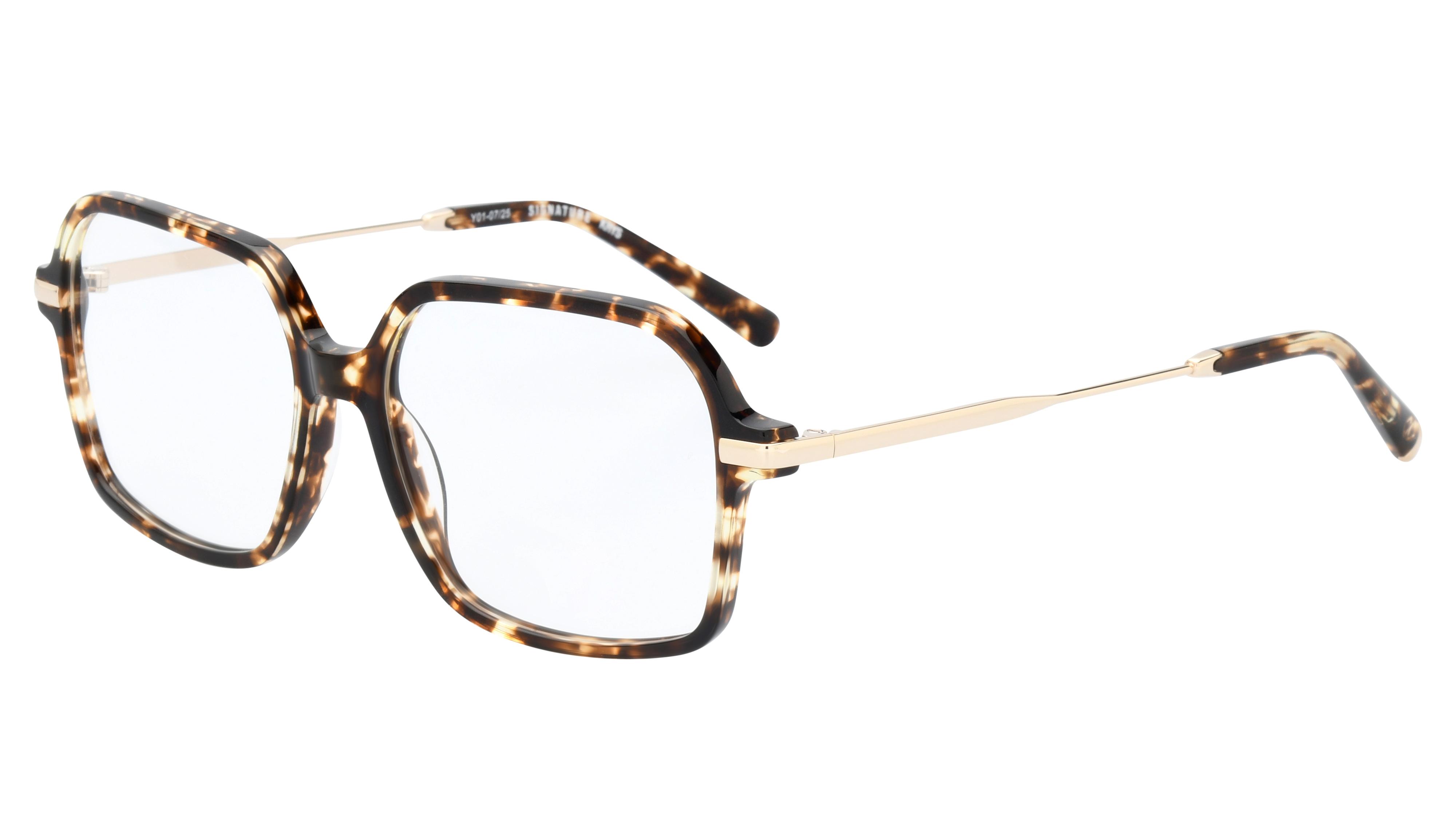 Lunettes de vue Signature Krys Femme Écaille Carré Ml2605 Trois-Quart