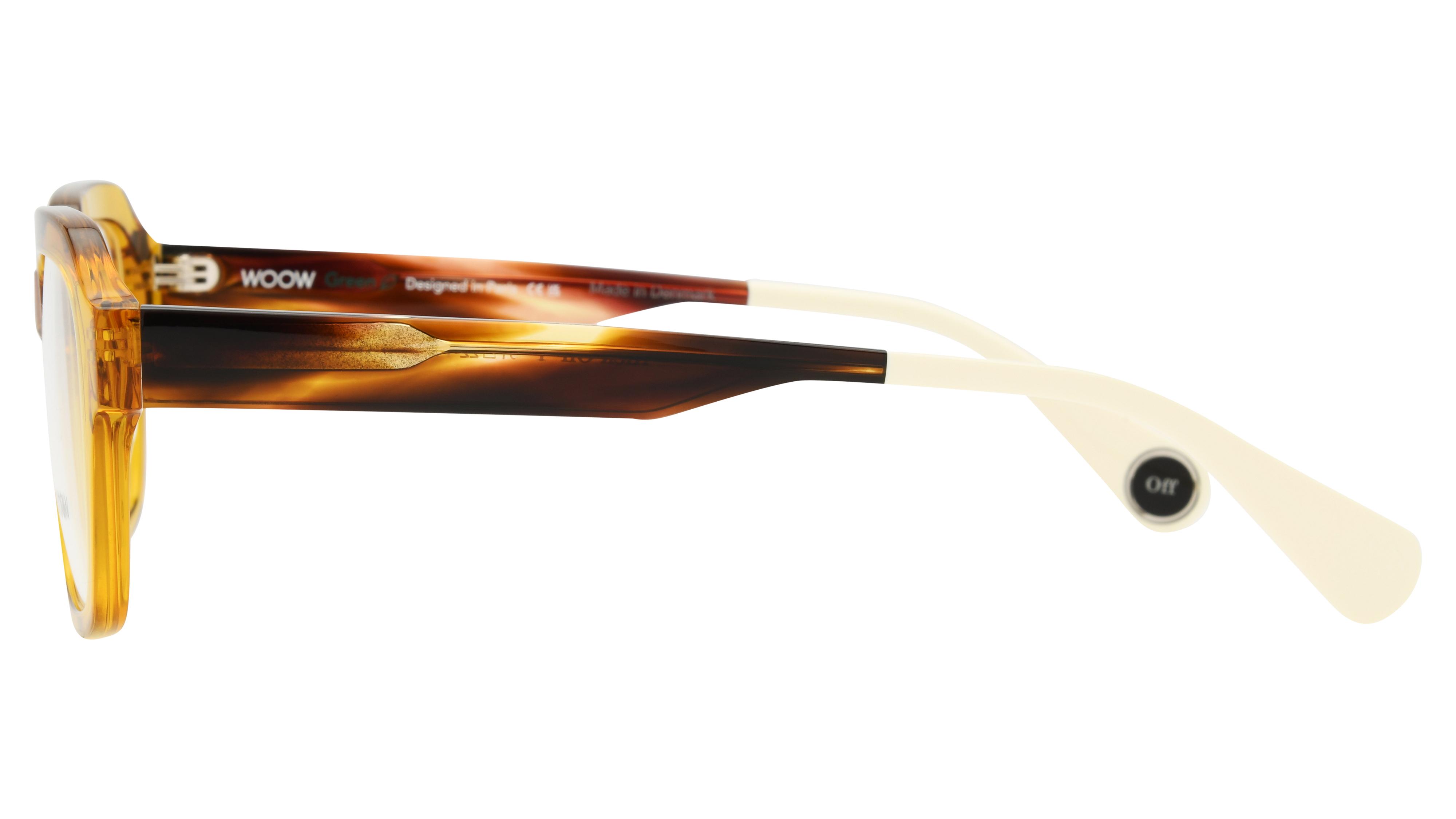 Lunettes de vue WOOW Mixte Jaune Rectangle KICK Gauche