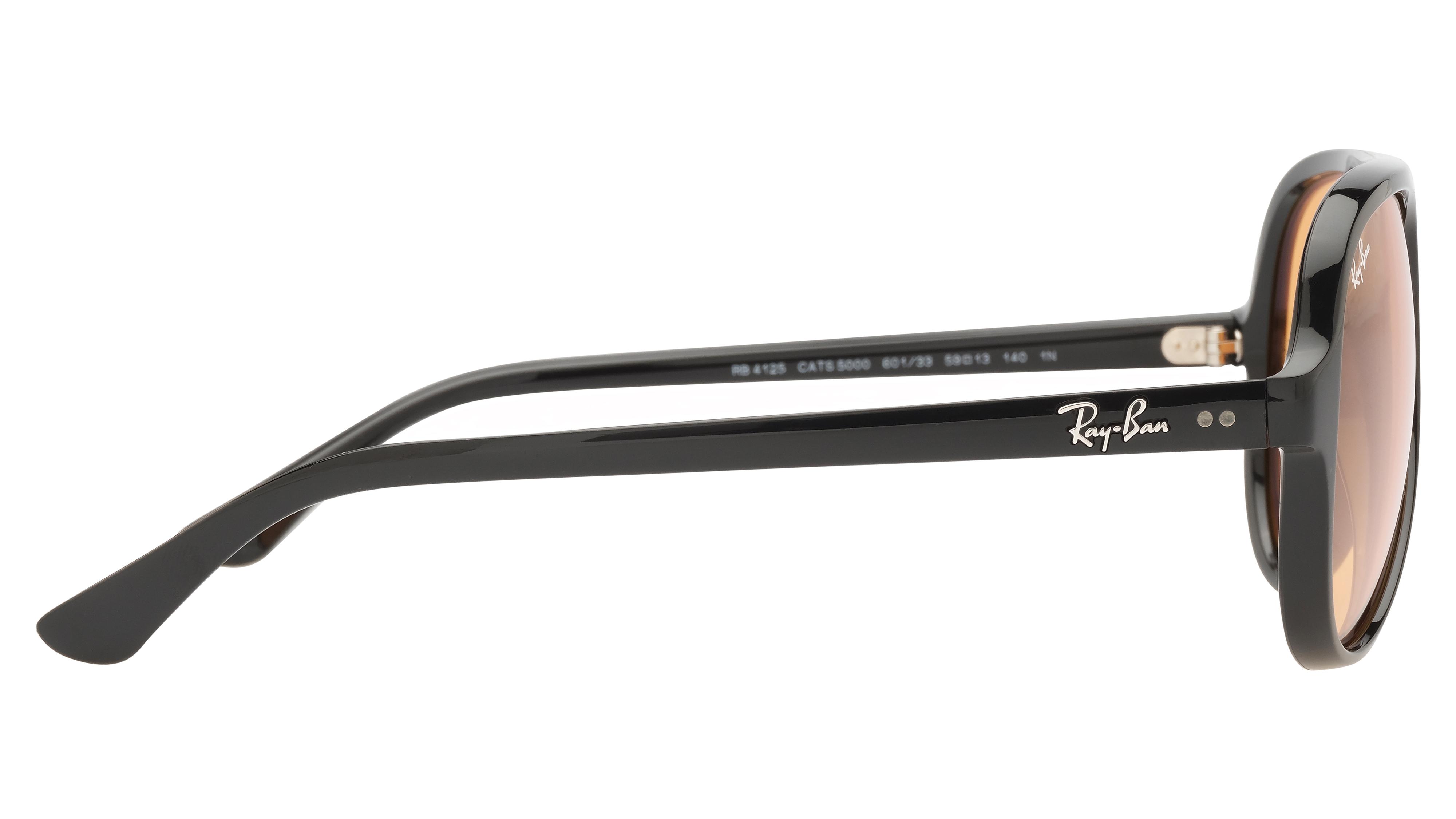 Lunettes de soleil Ray-Ban Homme Noir Aviateur rb4125 Droite