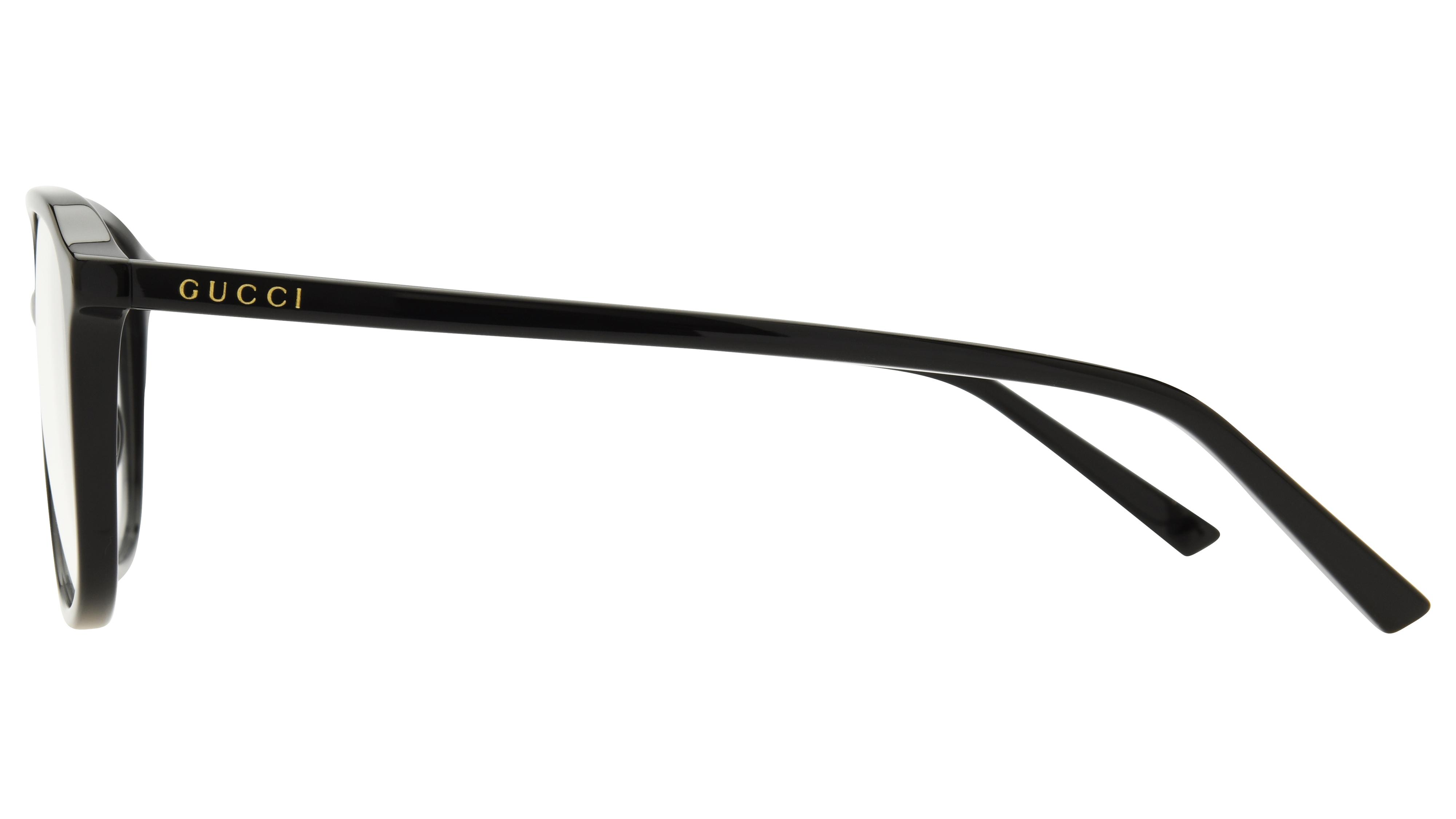 Lunettes de vue Gucci Homme Noir Aviateur Gg2237O Gauche