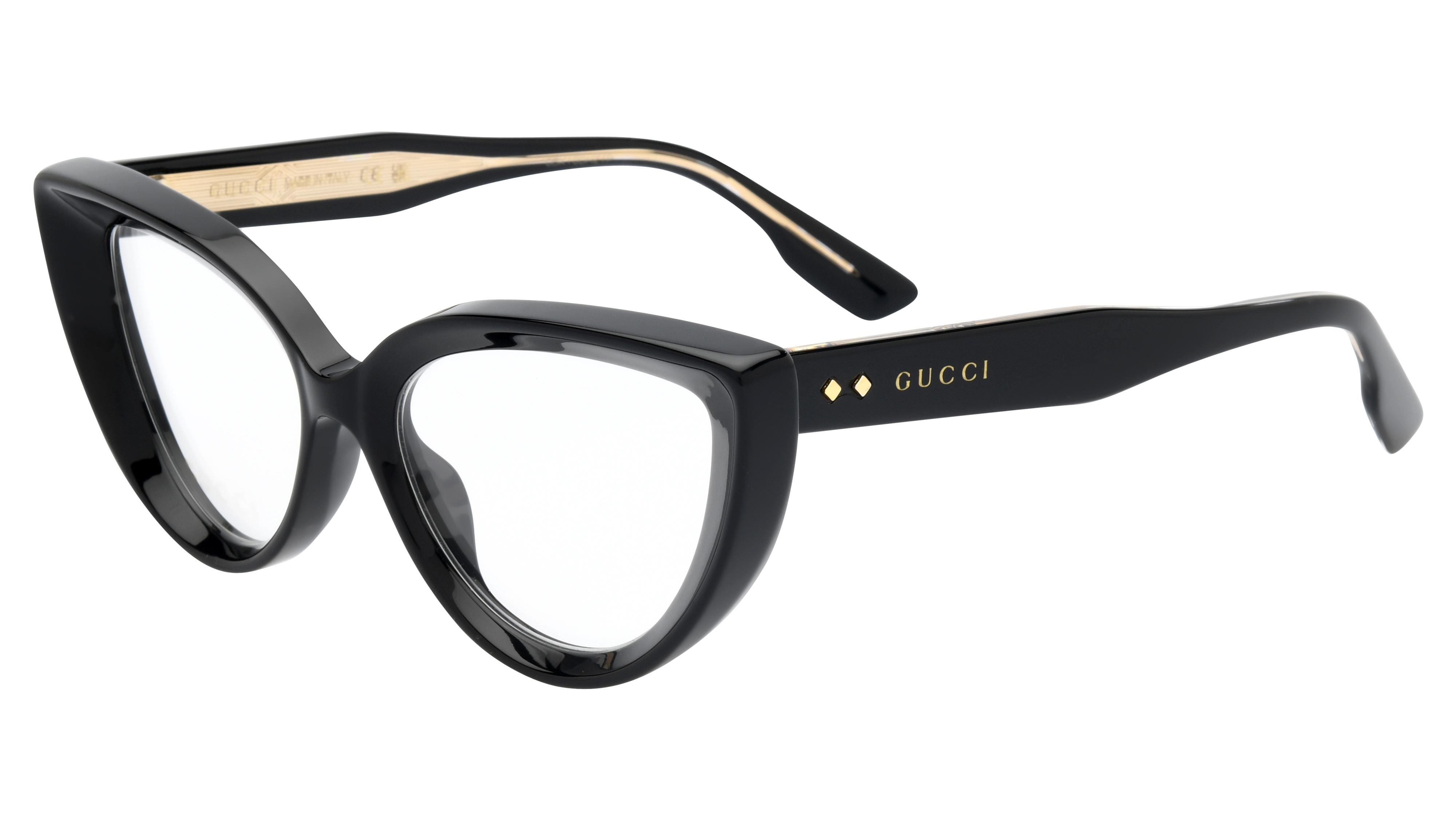 Lunettes de vue Gucci Femme Noir Papillon Gg1530O Trois-Quart