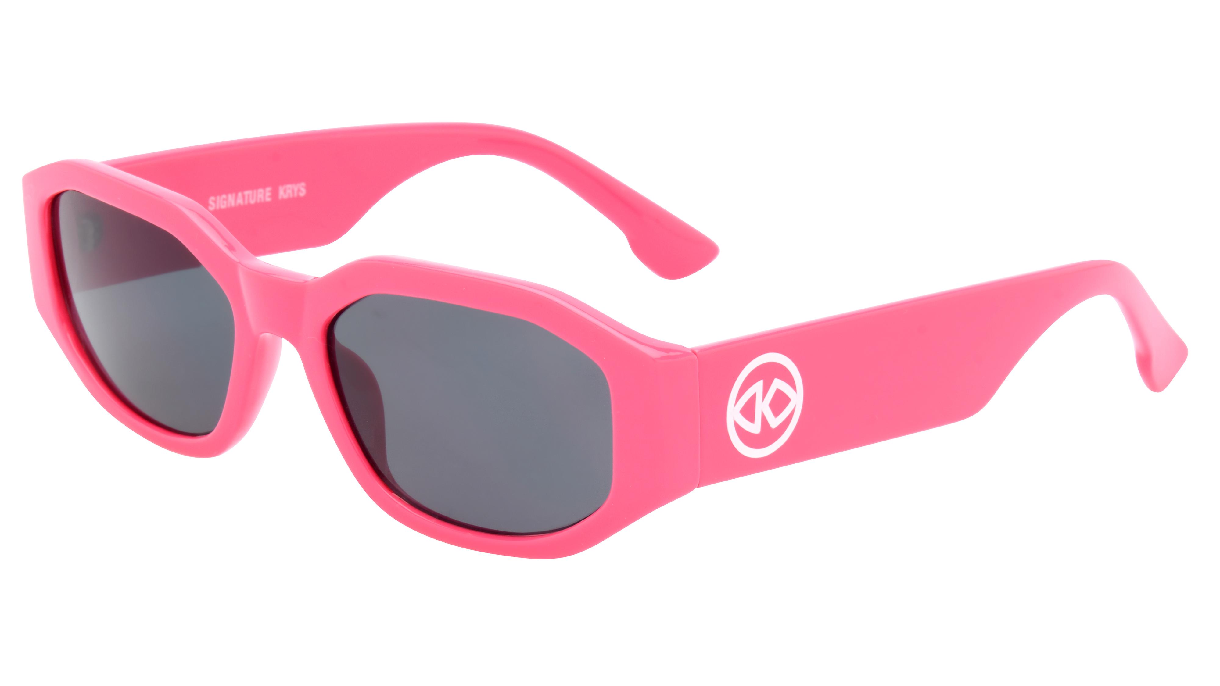 Lunettes de soleil Signature Krys Femme Rose Rectangle Skj2402-A Trois-Quart