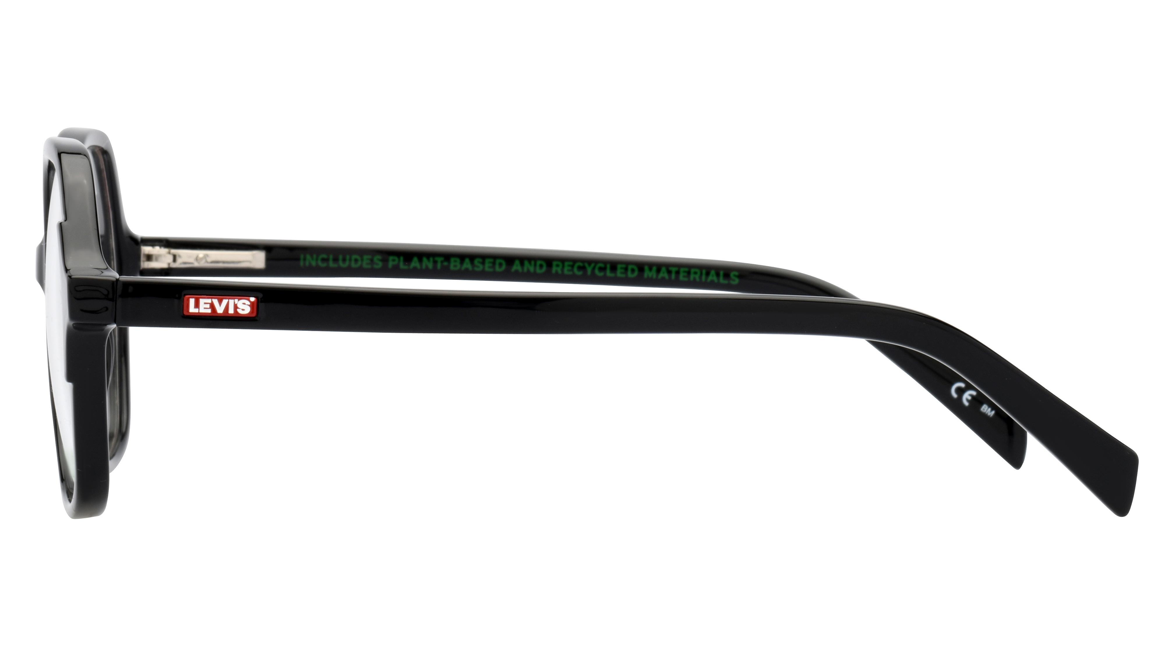 Lunettes de vue Levi's Femme Noir Ronde Lv1056 Gauche