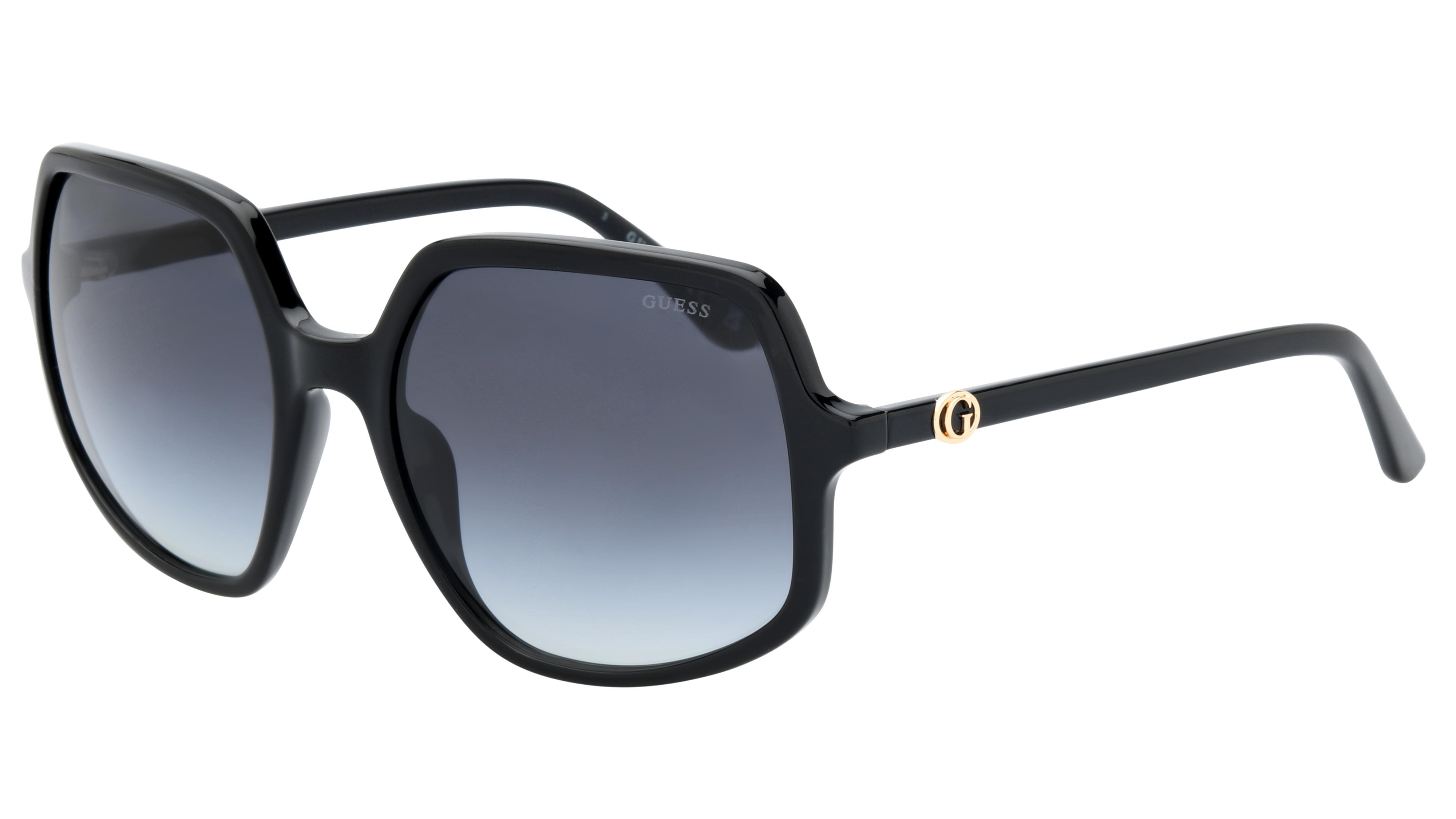 Lunettes de soleil Guess Femme Noir Carré GU00257 Trois-Quart