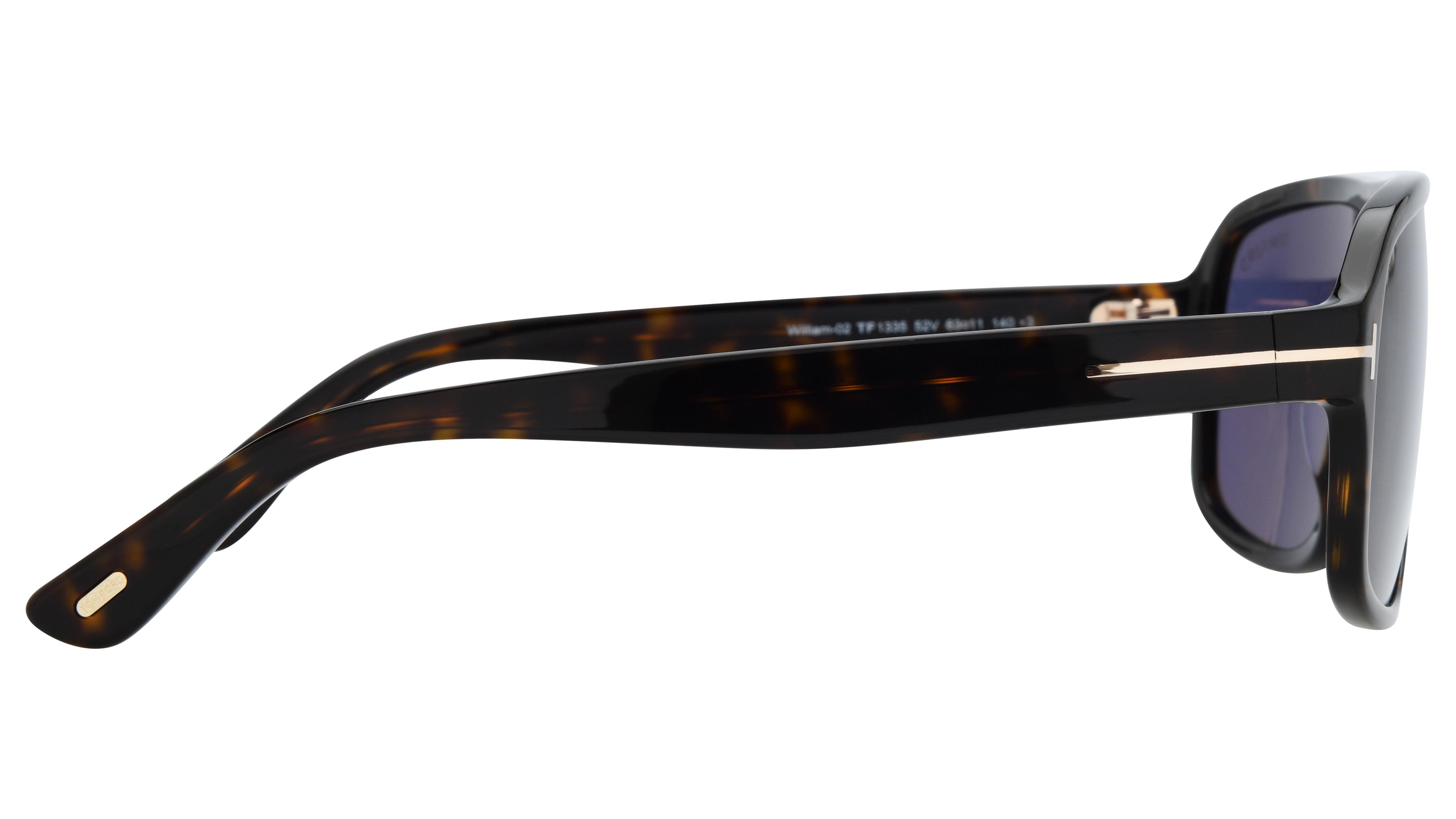 Lunettes de soleil Tom Ford Homme Écaille Rectangle ft1335 Droite