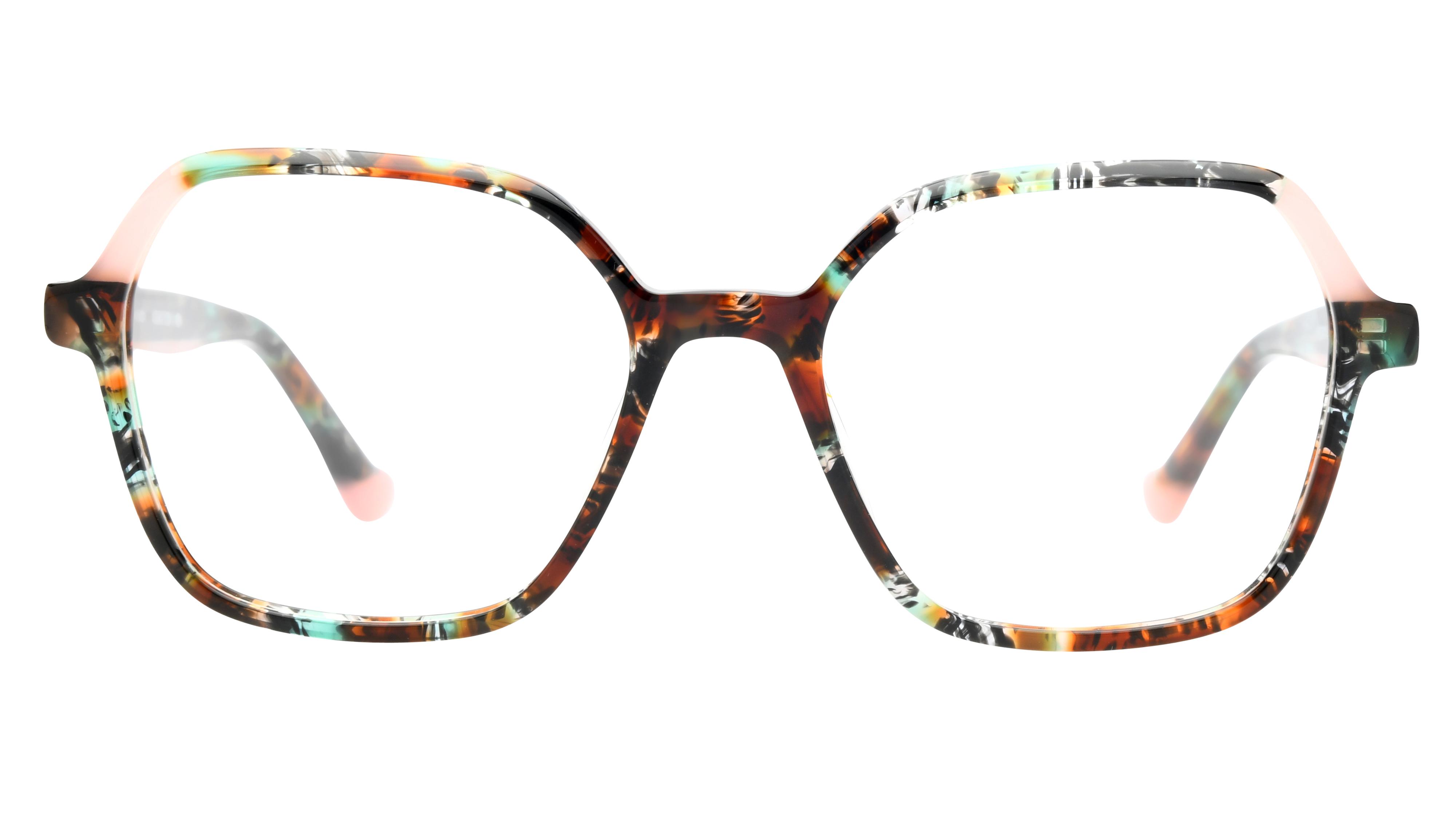 Lunettes de vue Signature Krys Femme Bleu Rectangle Kis2401 Face