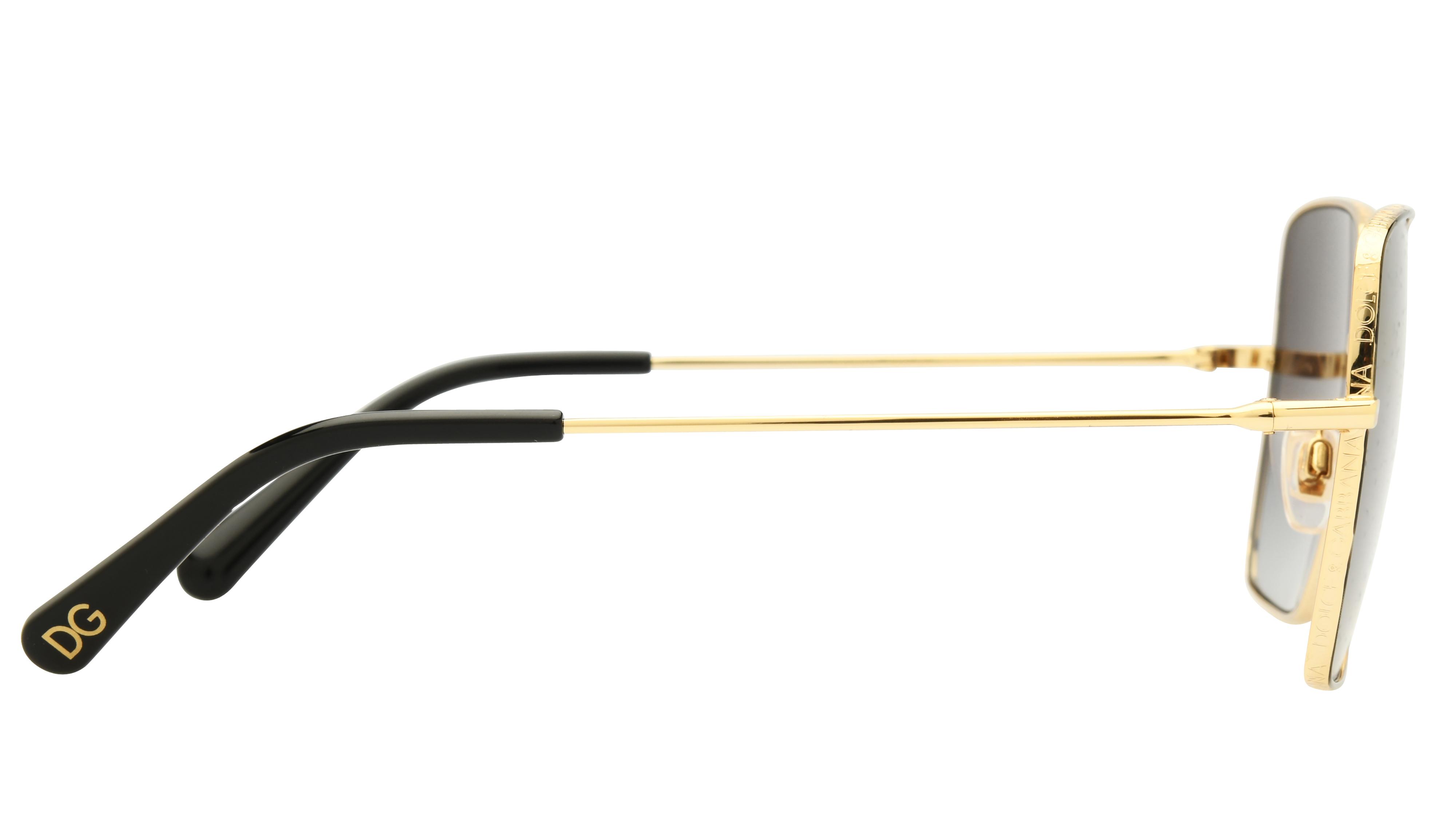 Lunettes de soleil  Femme Noir Carré dg2242 Droite