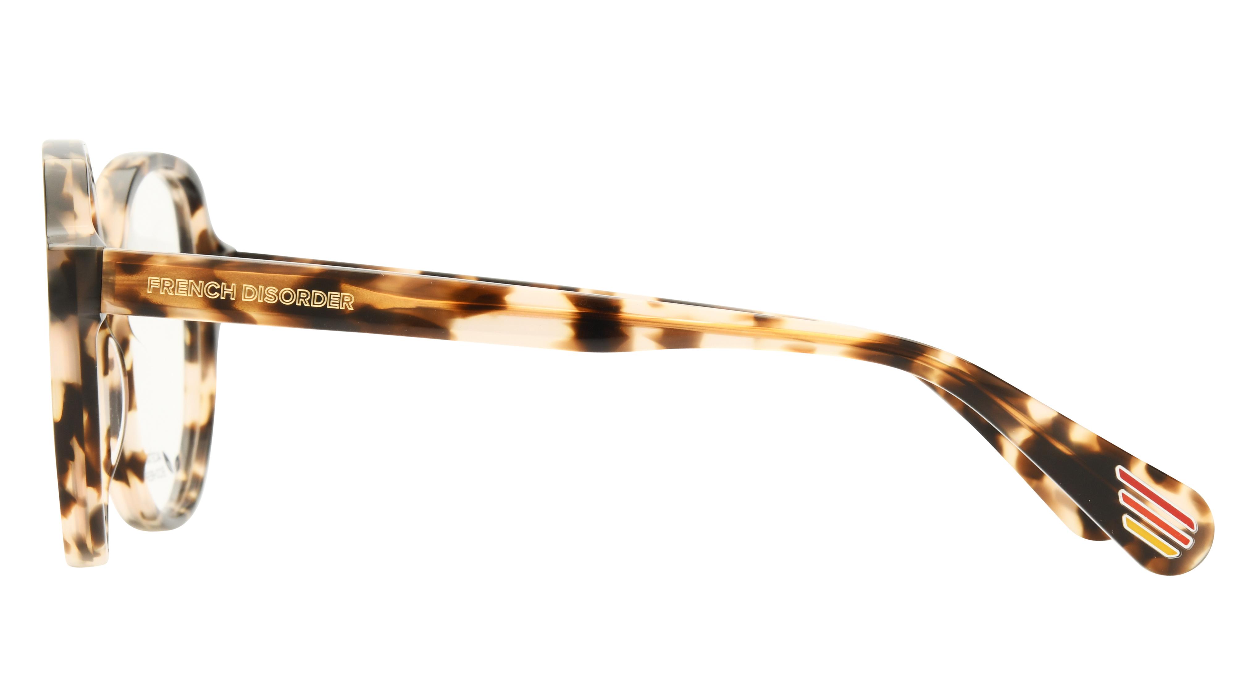 Lunettes de vue French Disorder Femme Écaille Carré Fd2509 Gauche