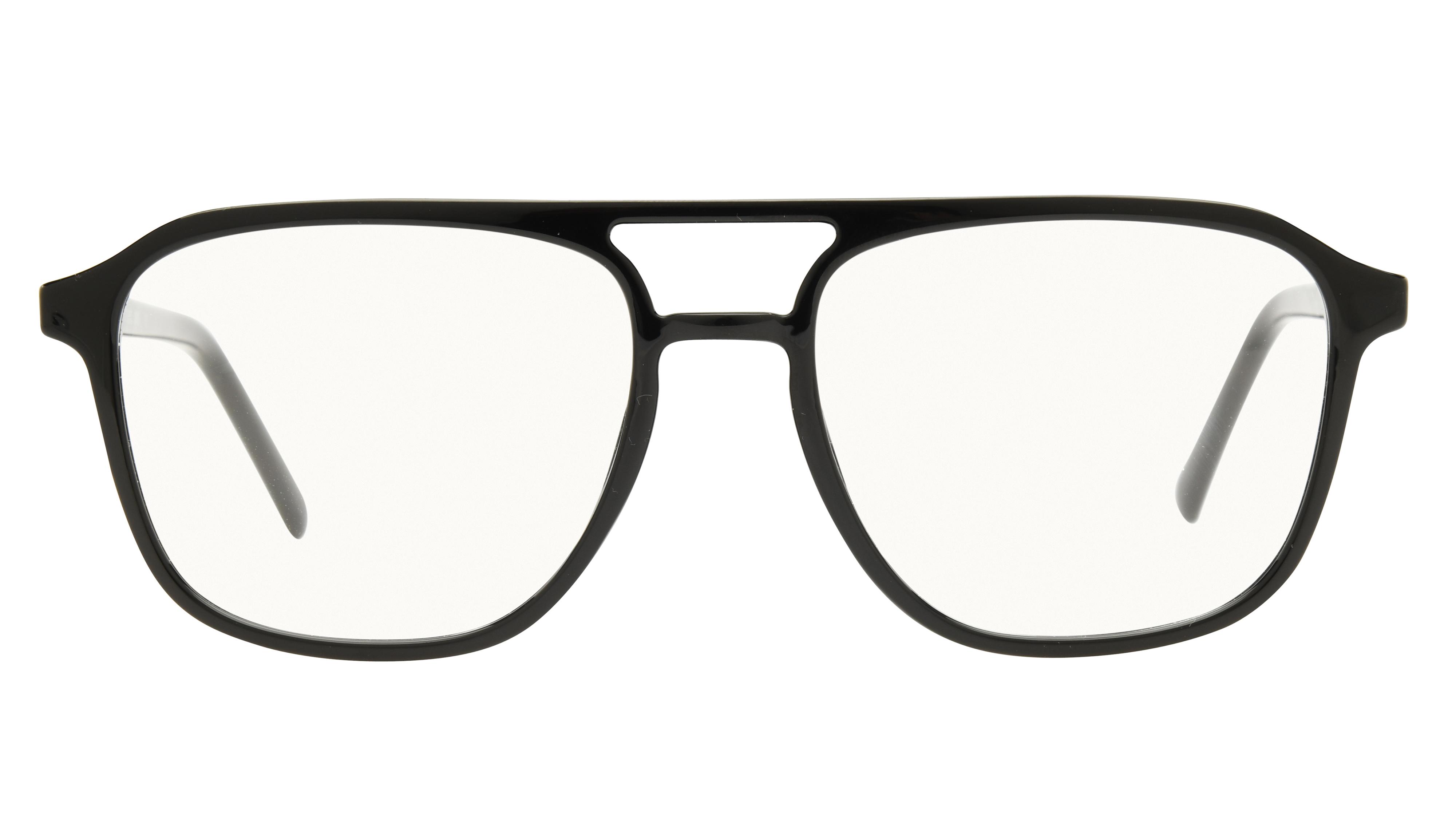 Lunettes de vue Krys Origine Homme Noir Aviateur Ess2502 Face