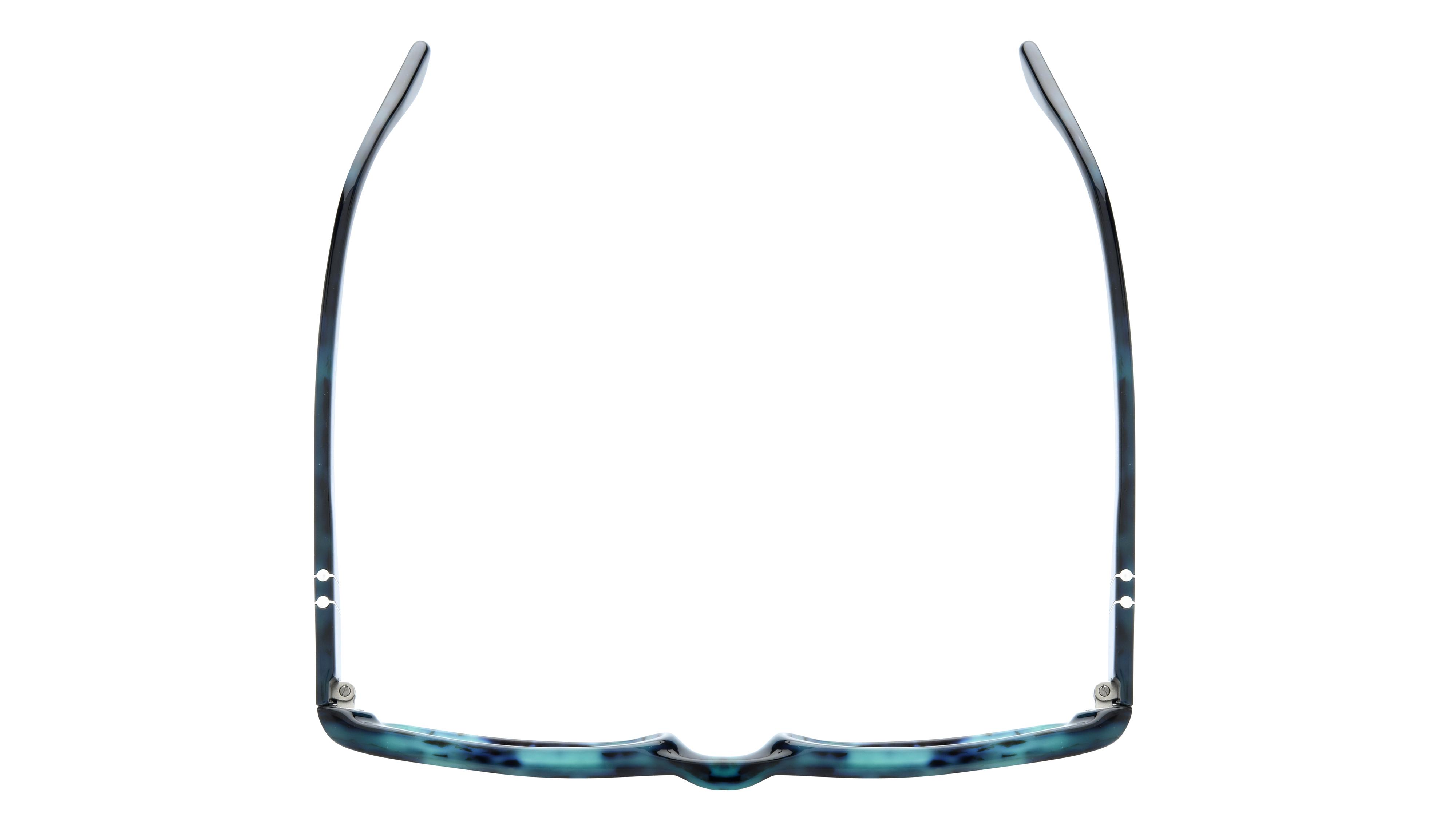 Lunettes de soleil Persol Mixte Bleu Rectangle PO3347S Dessus