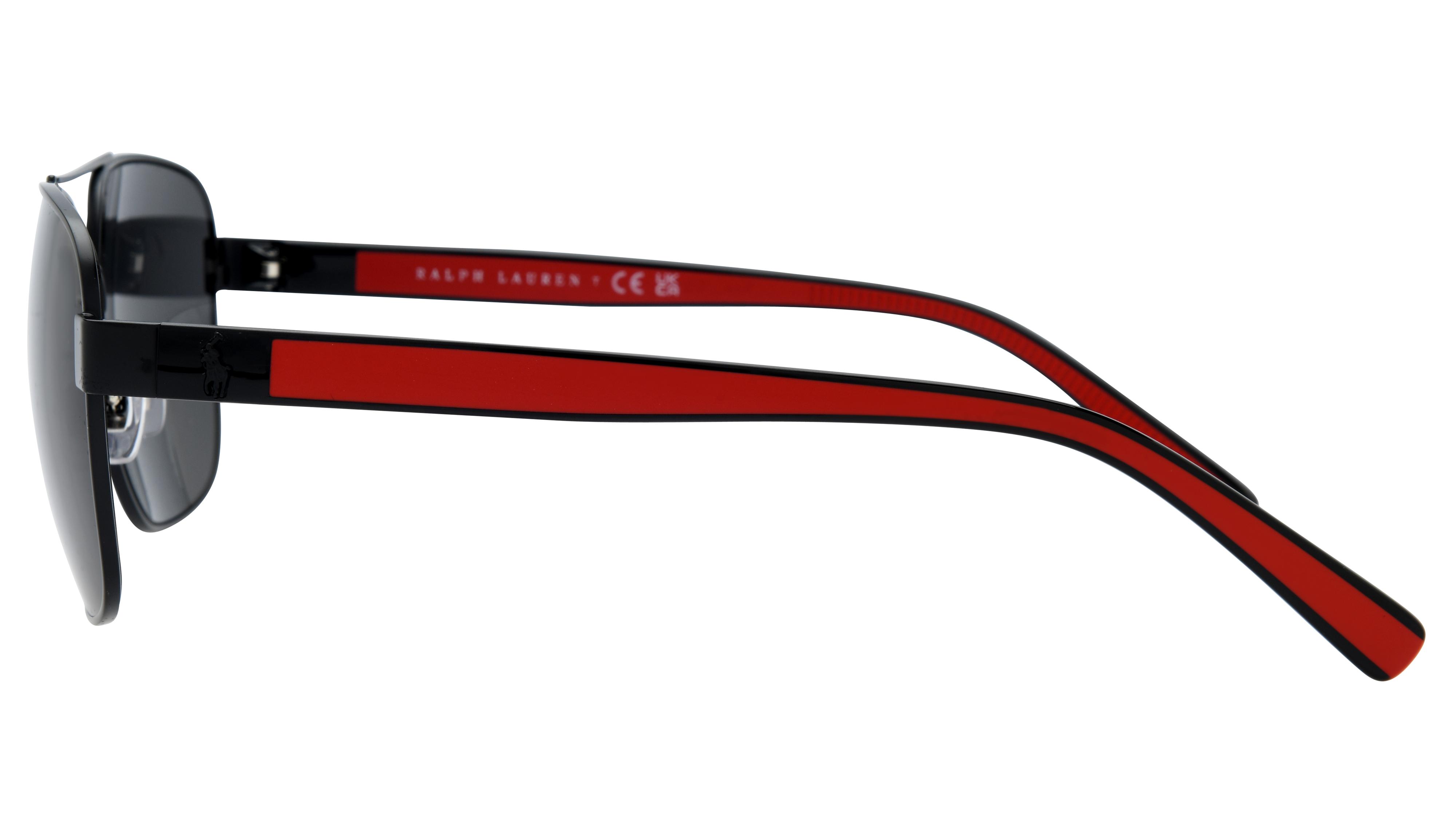 Lunettes de soleil Polo Ralph Lauren Homme Noir Aviateur PH3154 Gauche