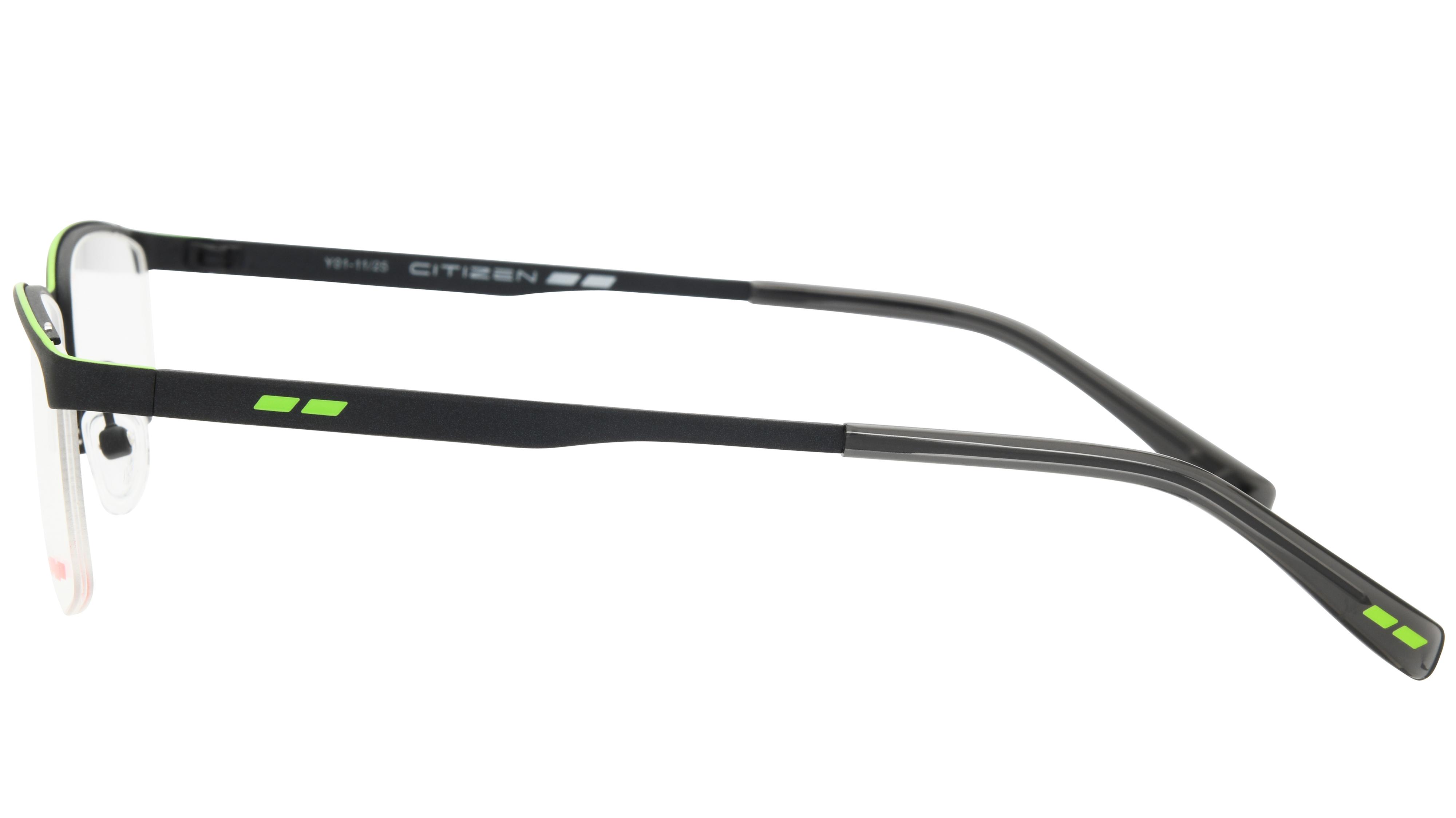 Lunettes de vue Citizen Mixte Gris Rectangle ctz2603 Gauche