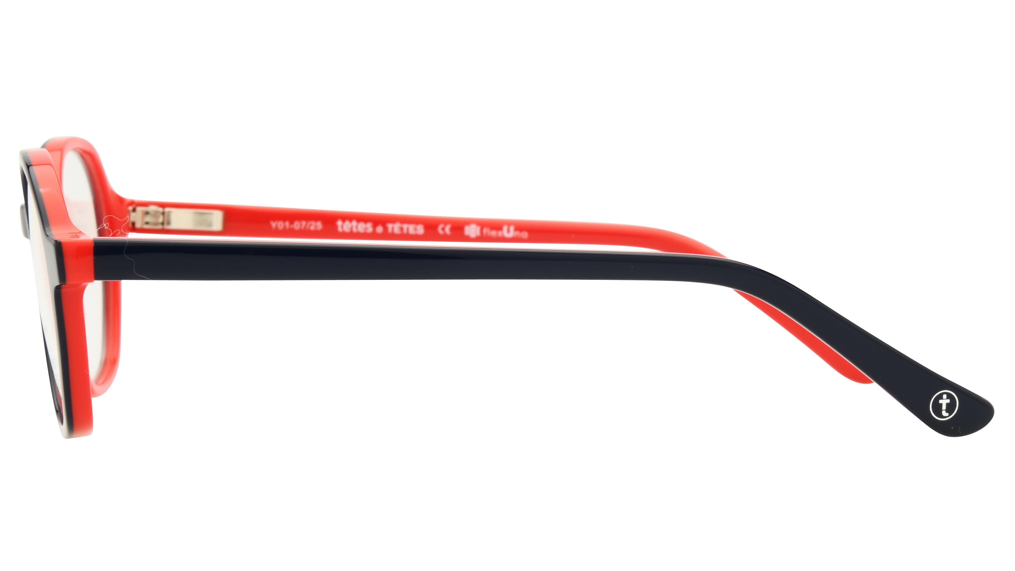 Lunettes de vue têtes à TETES Enfant Bleu Tonneau Tat2603E Gauche