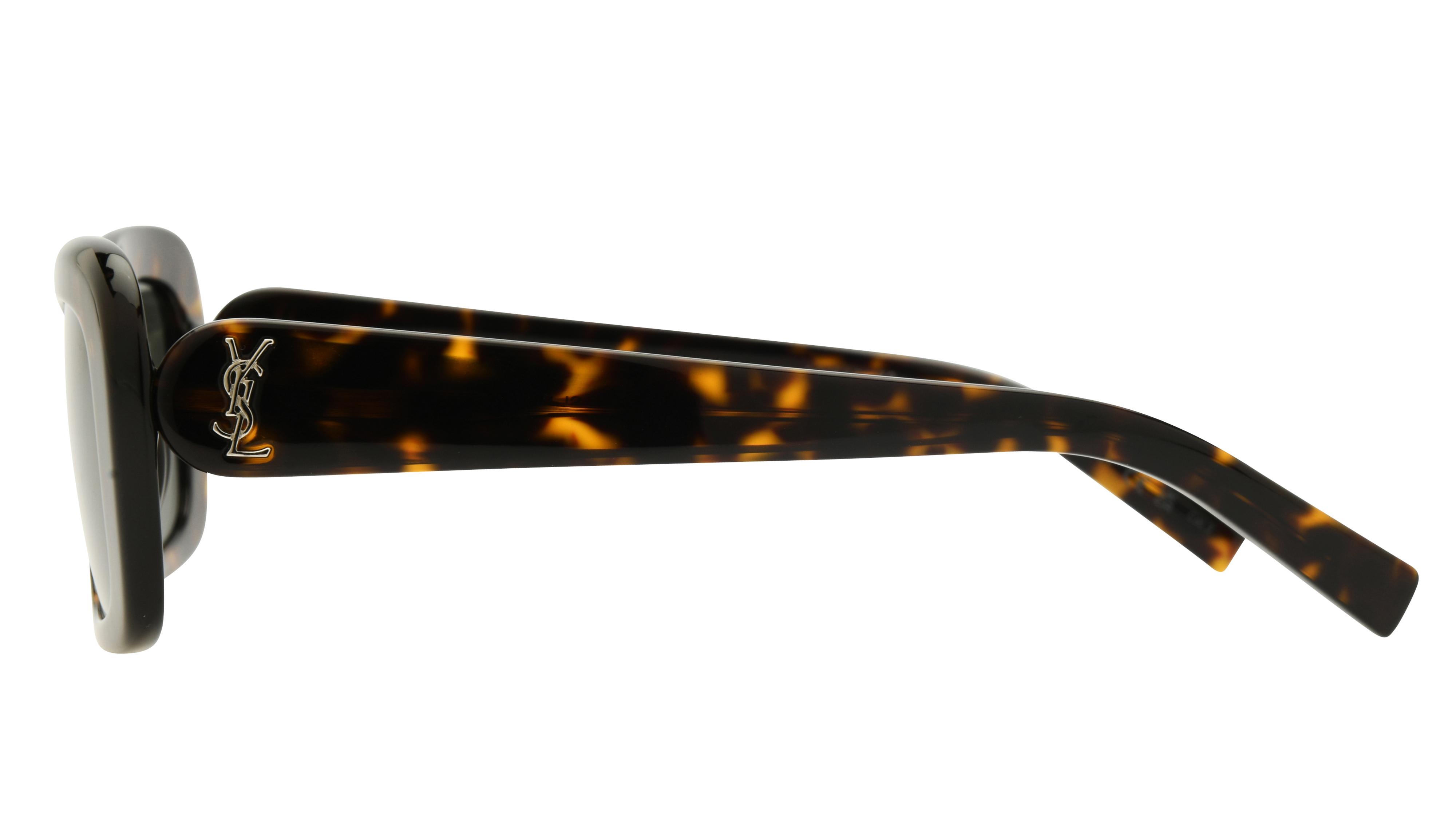 Lunettes de soleil Saint Laurent Femme Marron Rectangle slm130 Gauche