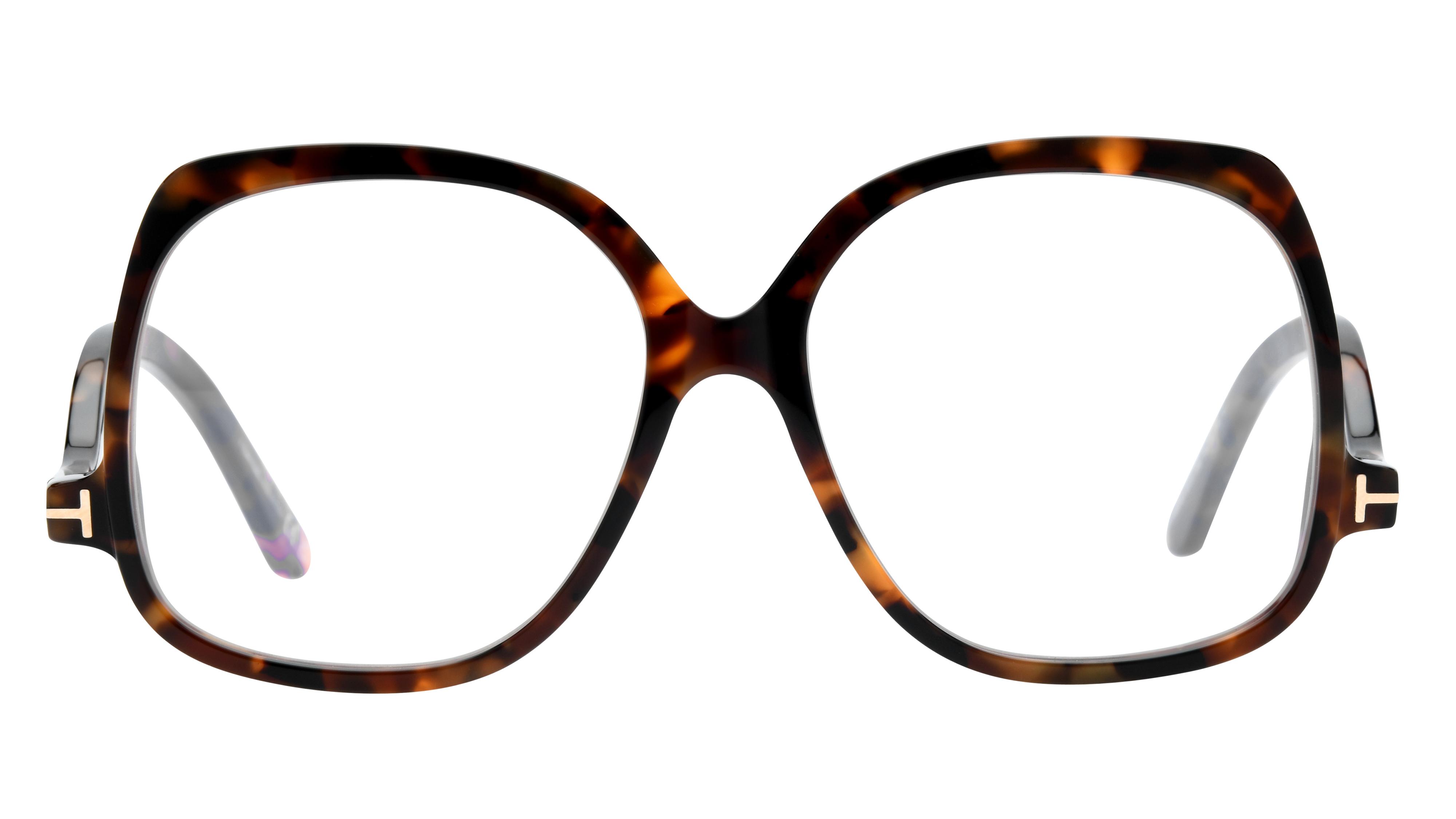 Lunettes de vue Tom Ford Femme Écaille Carré Ft5968-B Face