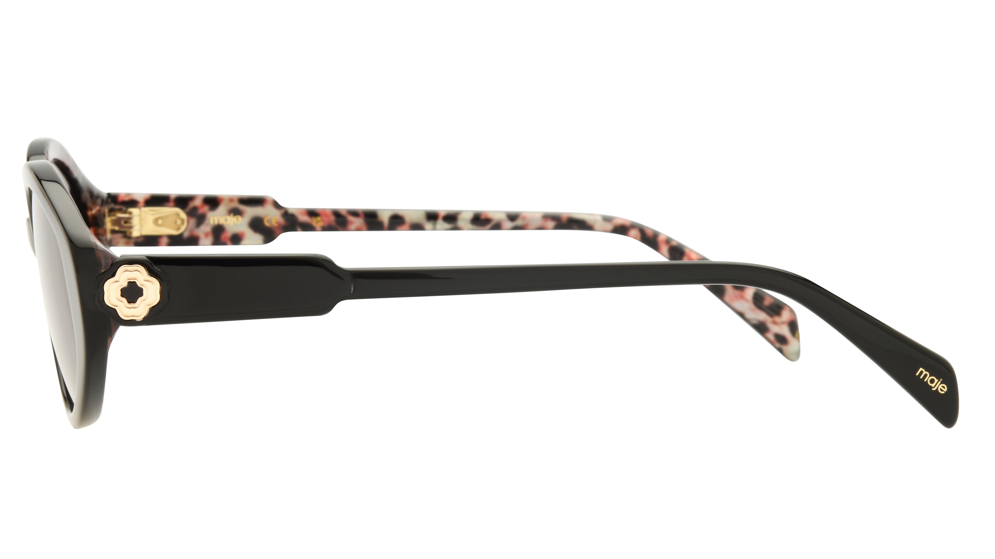 Lunettes de soleil Maje Femme Noir Ovale MJ5073 Gauche