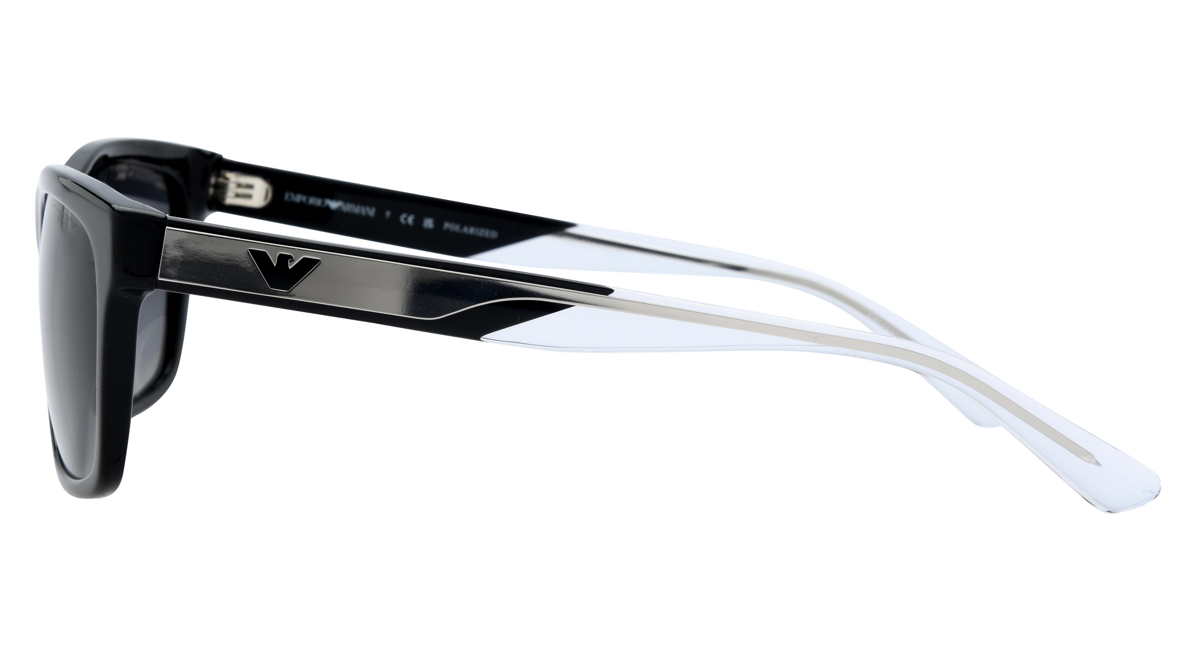 Lunettes de soleil Emporio Armani Homme Noir Rectangle EA4224 Gauche