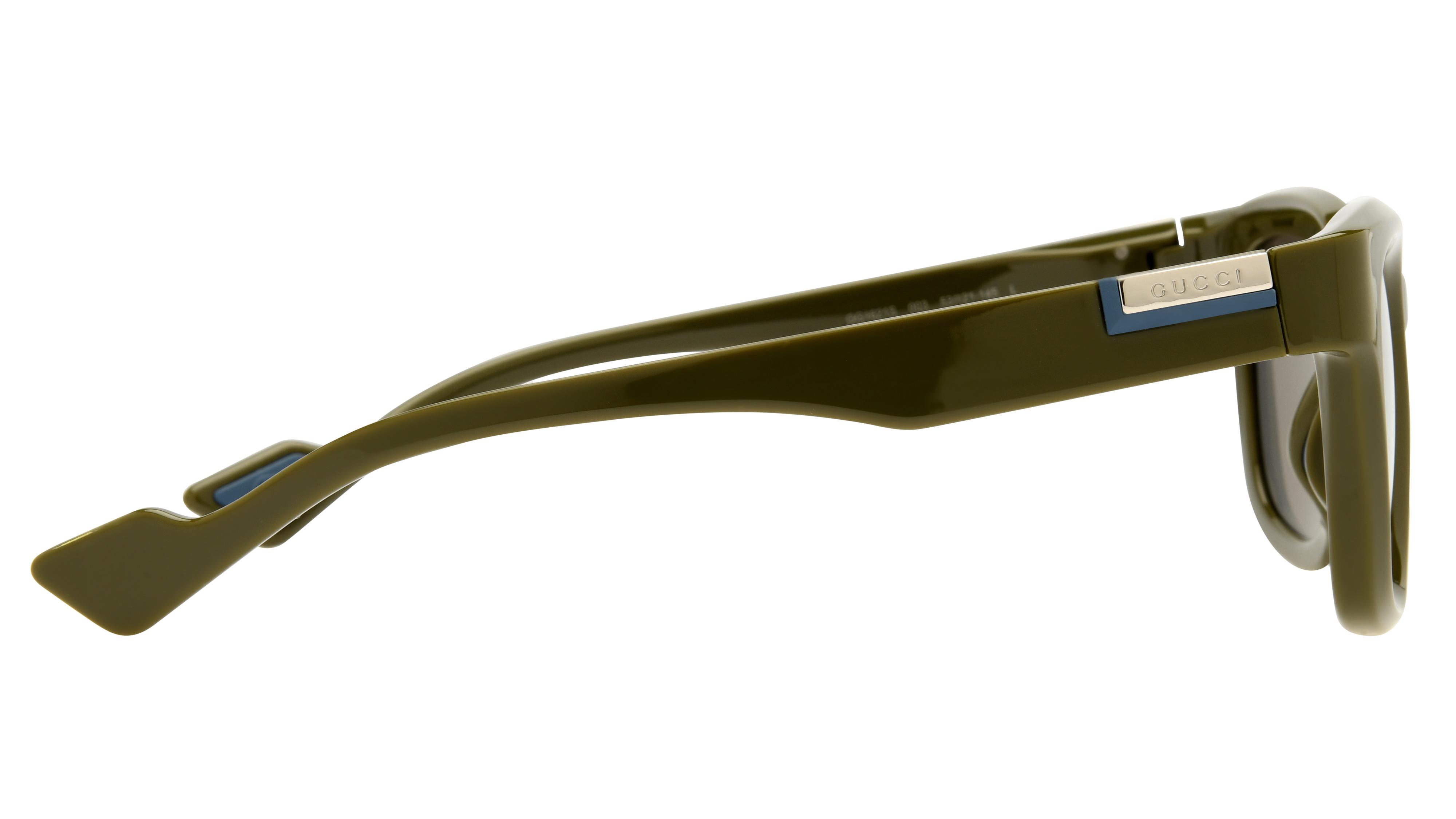 Lunettes de soleil Gucci Homme Vert Rectangle GG1621S Droite