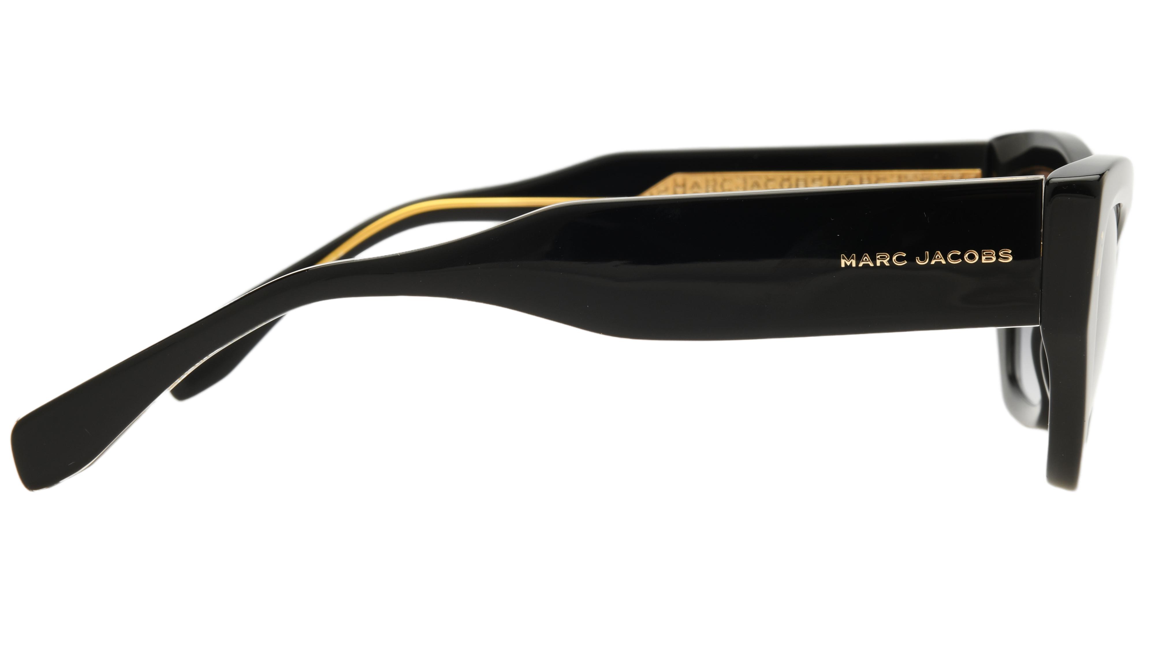 Lunettes de soleil Marc Jacobs Femme Noir Rectangle Mj1117/S Droite