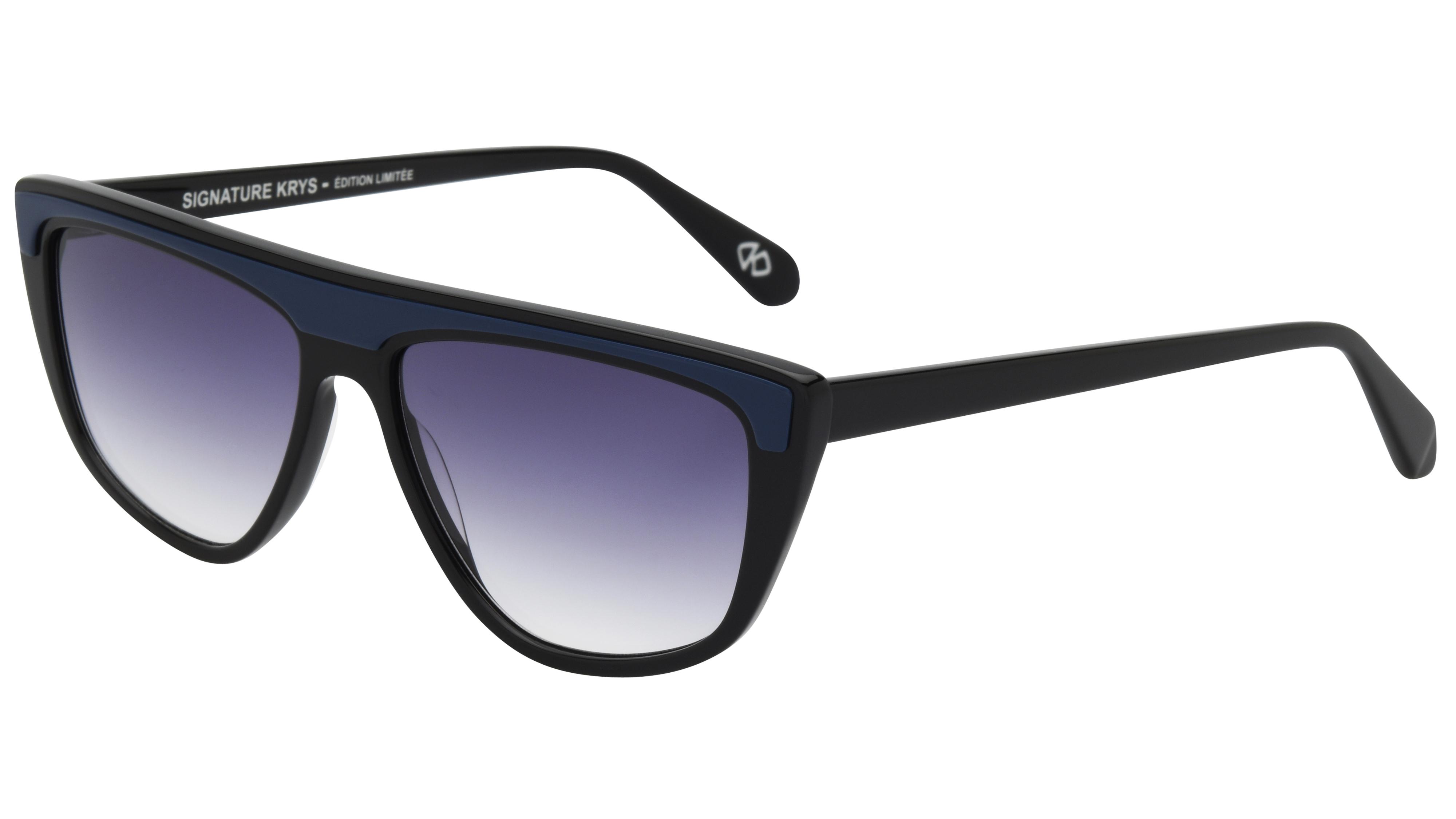 Lunettes de soleil Signature Krys Mixte Noir Papillon Grace Trois-Quart