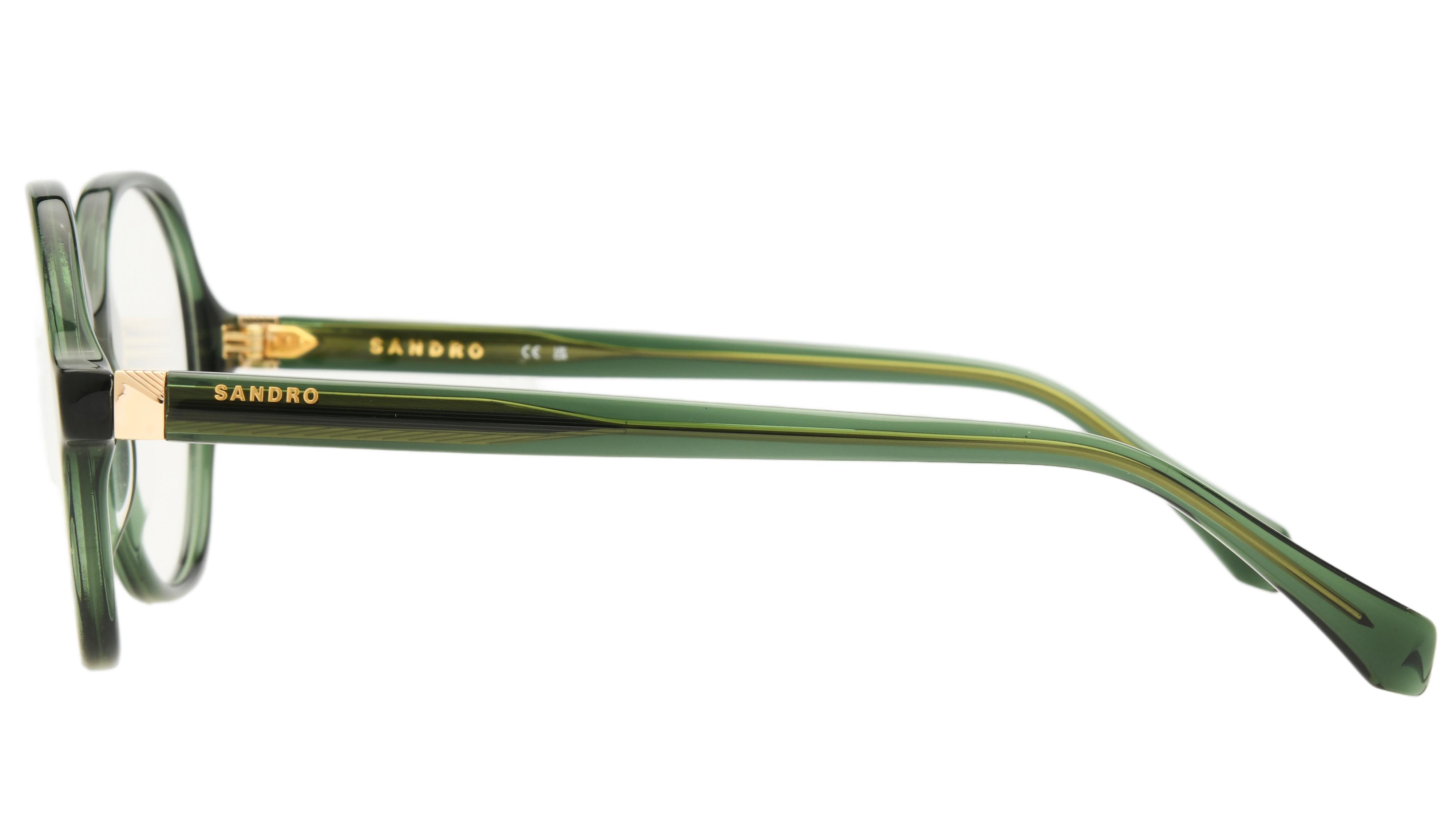 Lunettes de vue Sandro Femme Vert Ovale Sd2061 Gauche