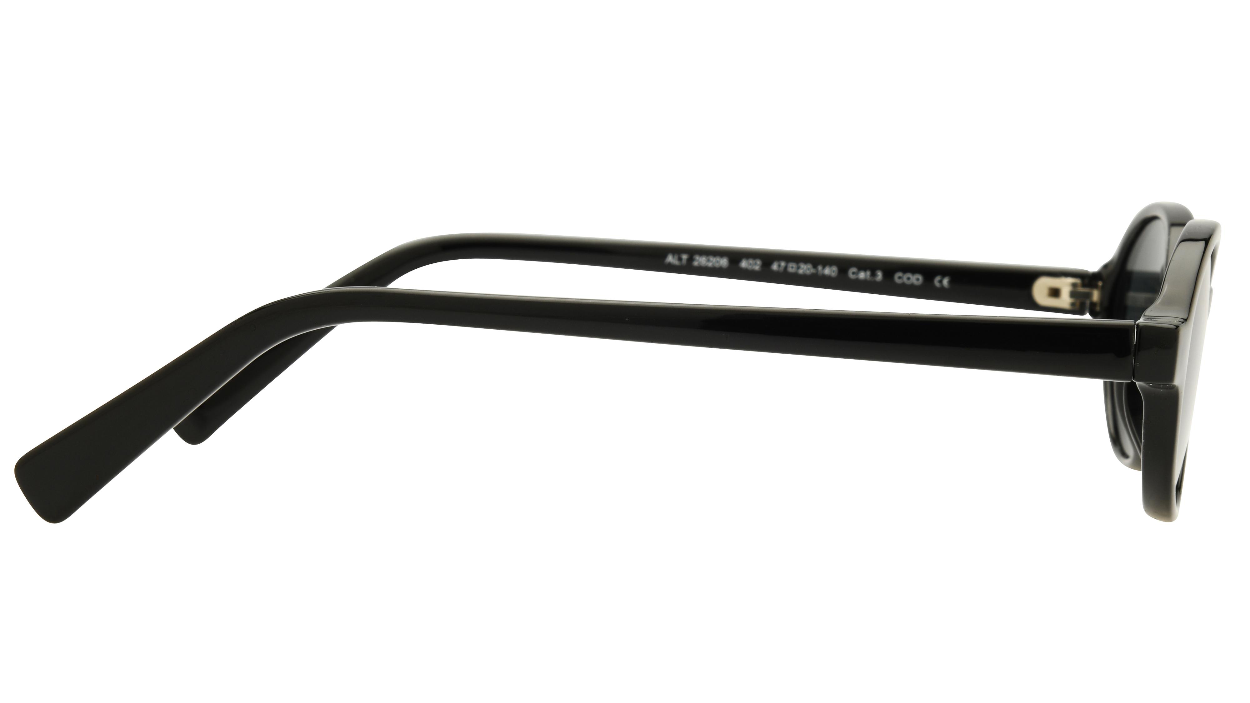 Lunettes de soleil Alternance Femme Noir Ovale Alt26206 Droite