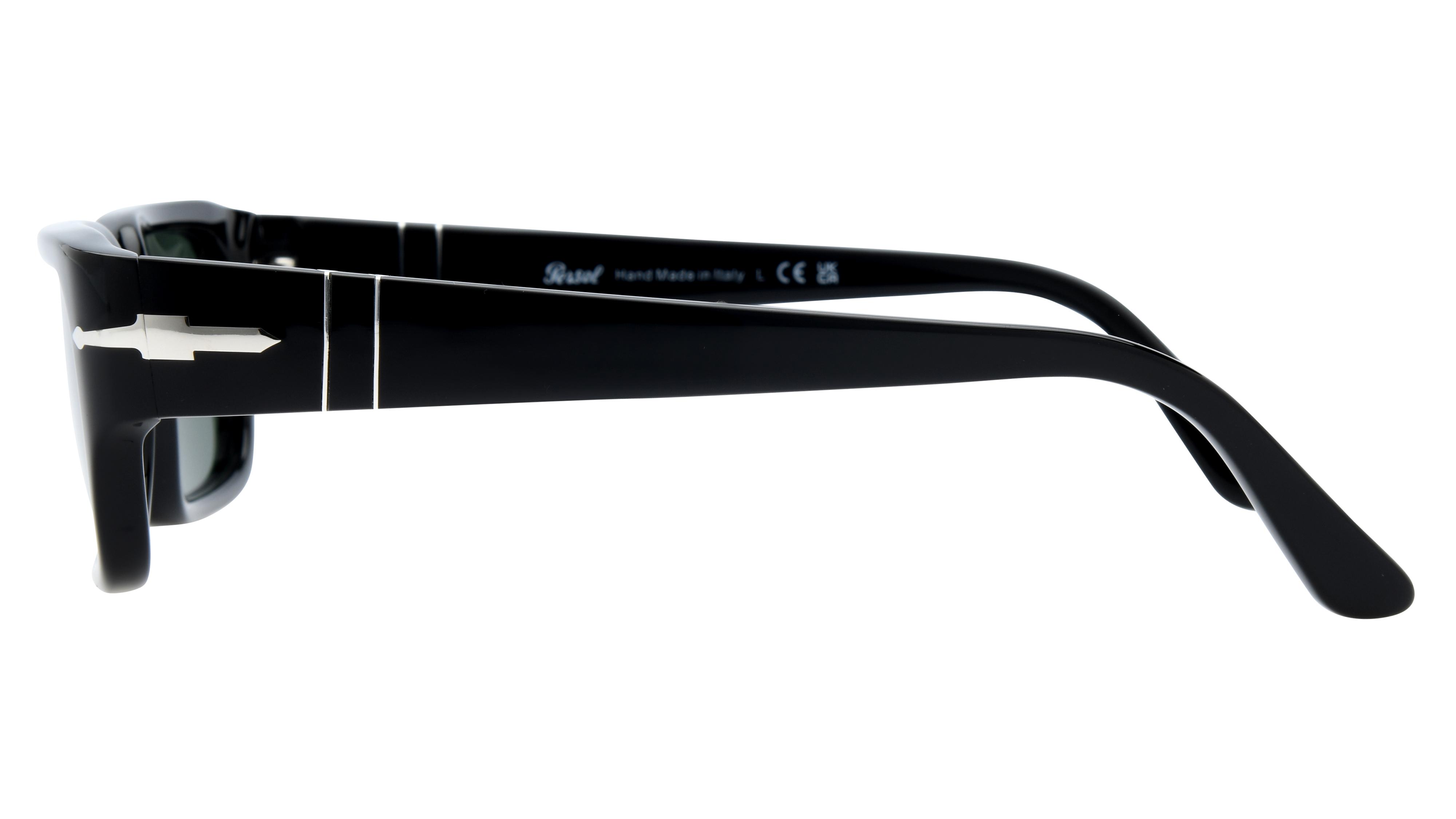 Lunettes de soleil Persol Mixte Noir Rectangle PO3347S Gauche