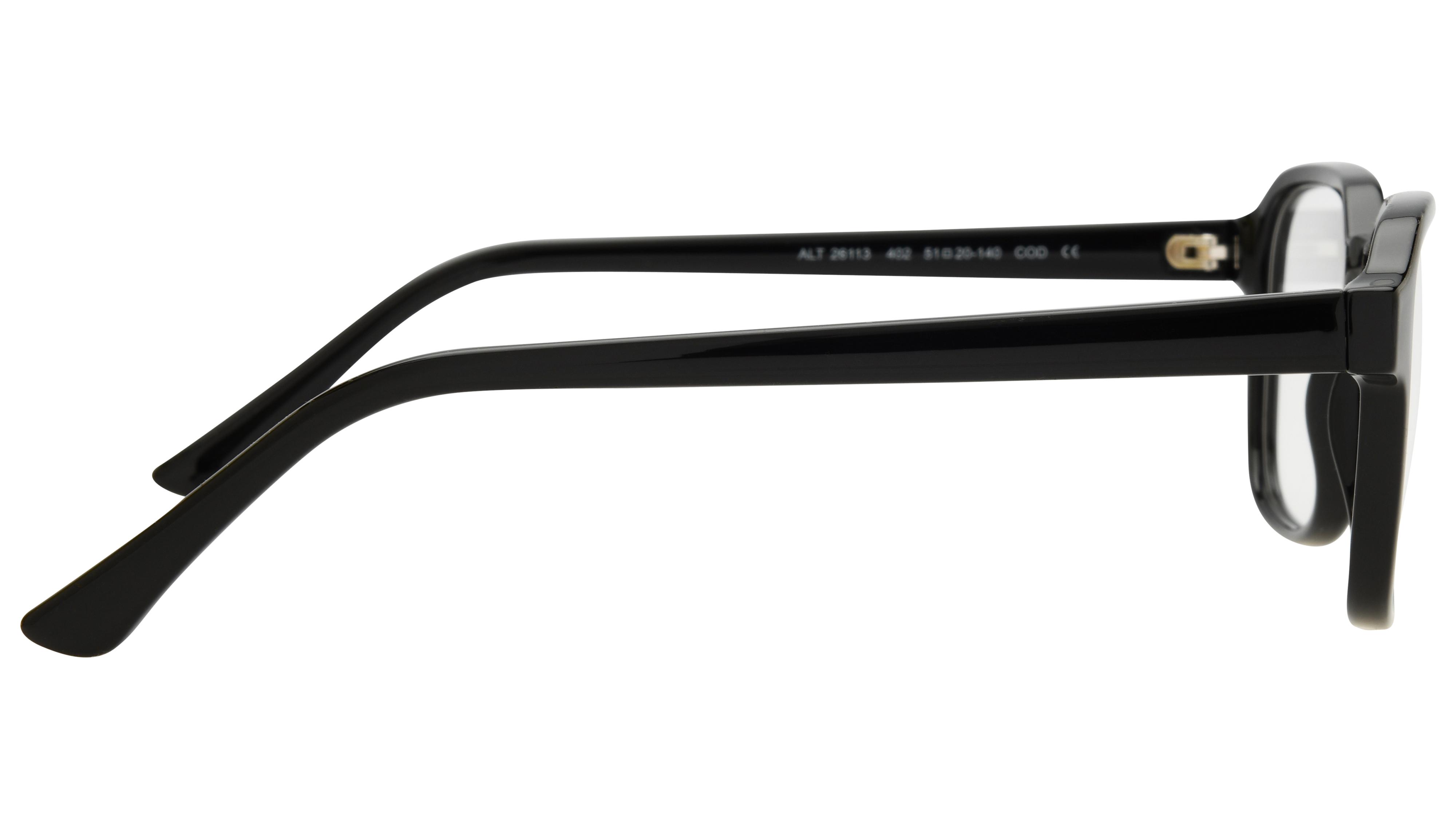 Lunettes de vue Alternance Homme Noir Rectangle Alt26113 Droite