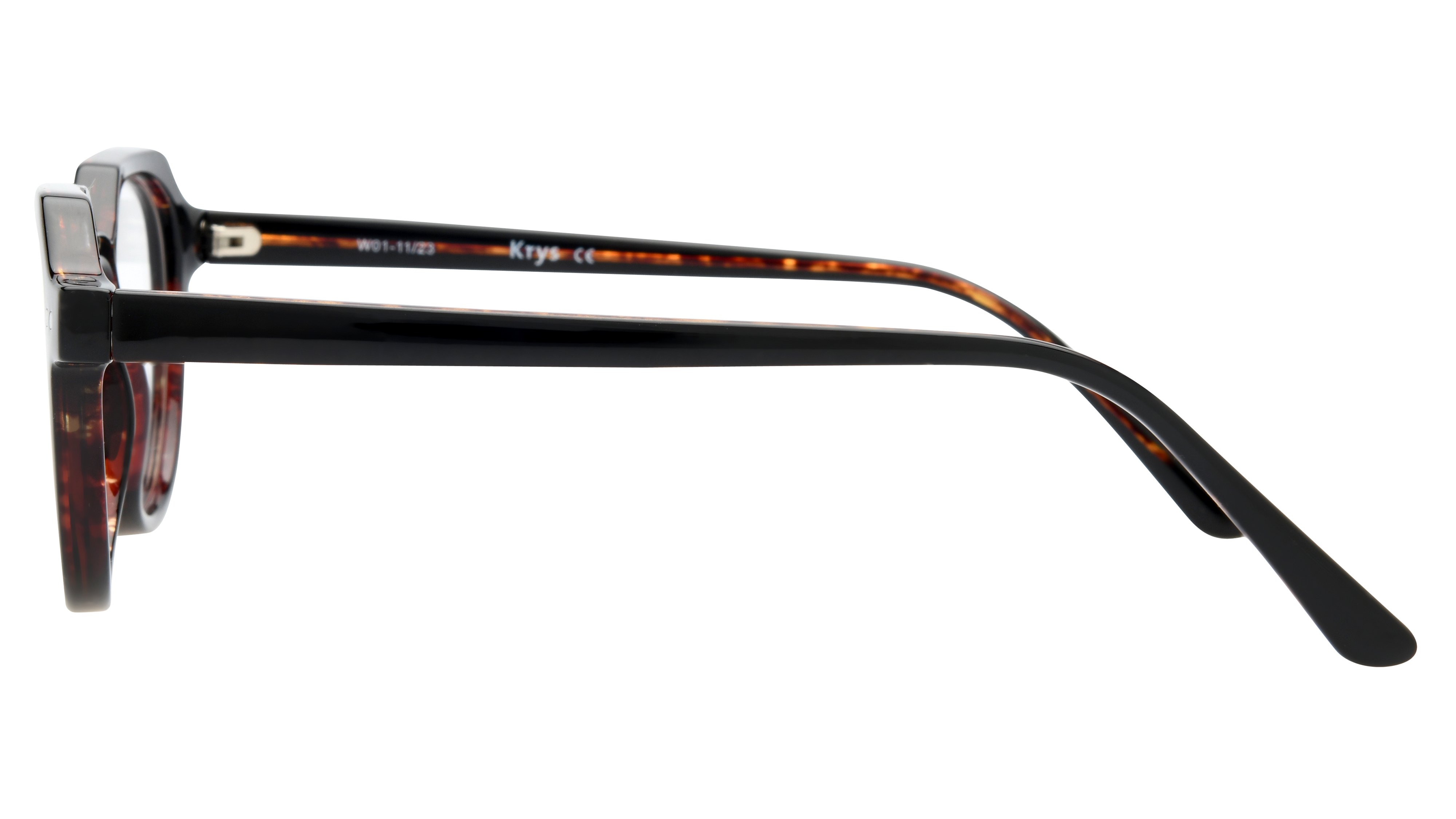 Lunettes de vue Krys Origine Homme Noir Pantos Kor2405 Gauche