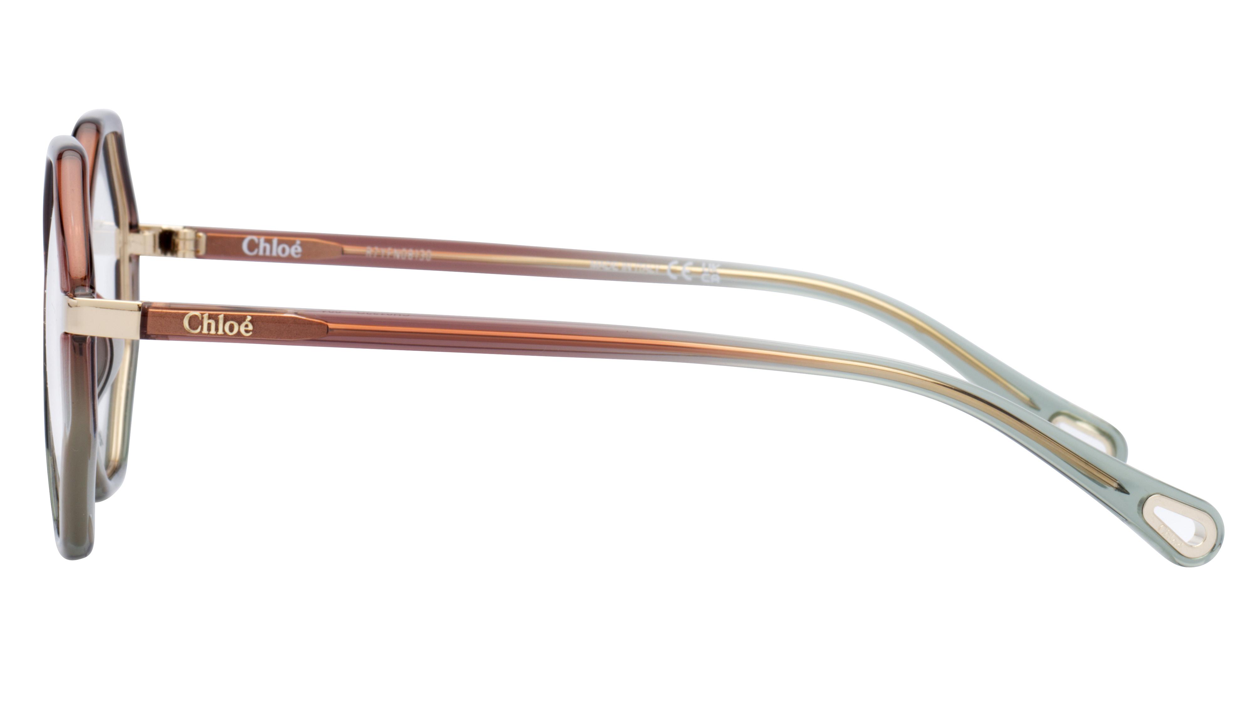 Lunettes de vue Chloé Femme Marron Carré Ch0132O Gauche