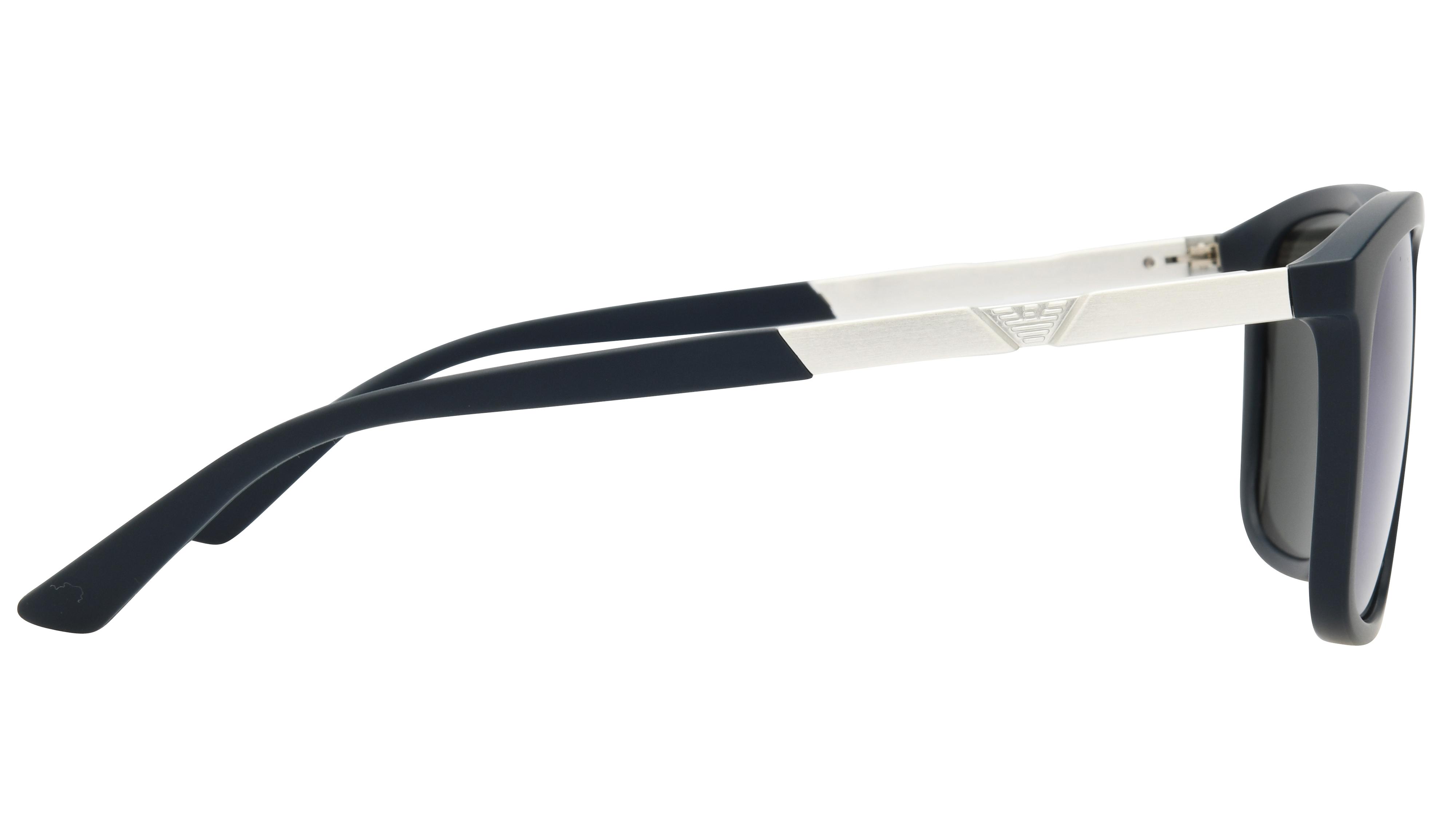 Lunettes de soleil Emporio Armani Homme Bleu Rectangle EA4237 Droite