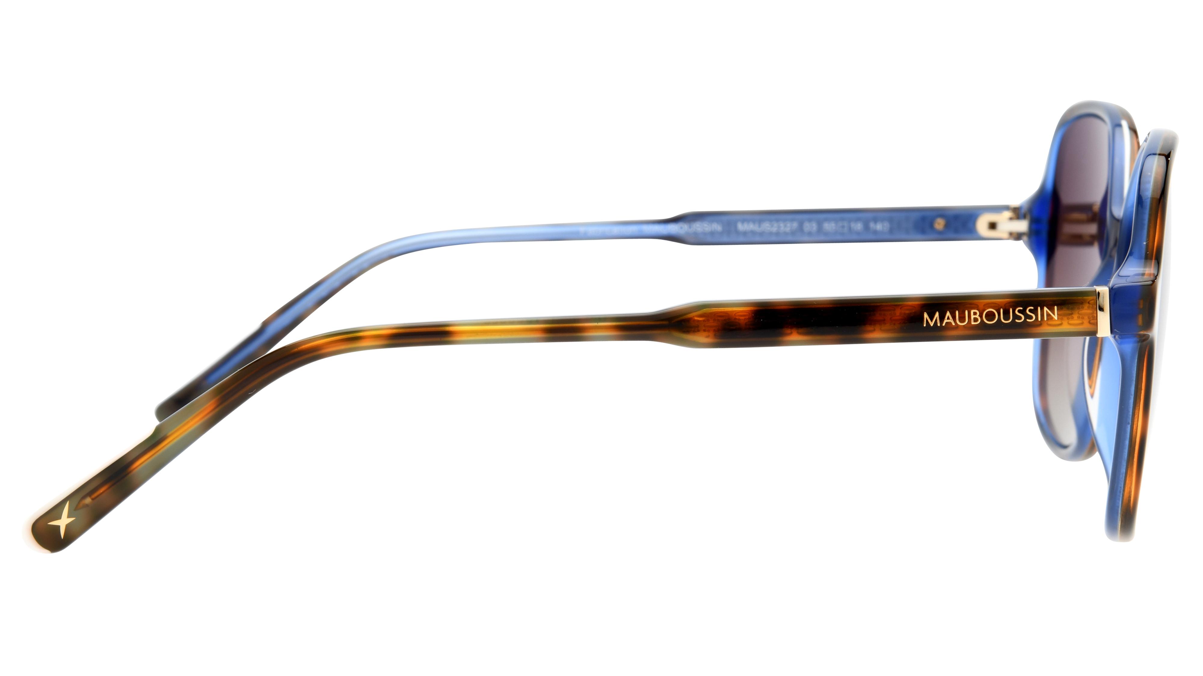 Lunettes de soleil Mauboussin MAUS2327 03 Ecaille Clair Cri Rectangle Krys