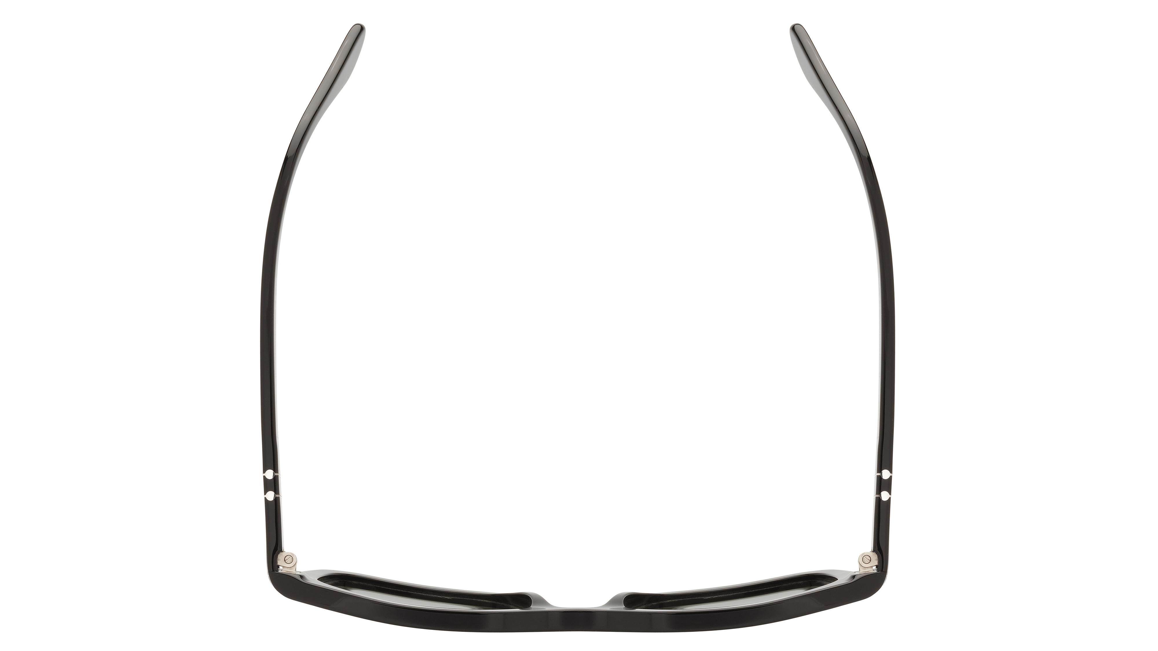 Lunettes de soleil Persol Mixte Noir Rectangle po3396s Dessus