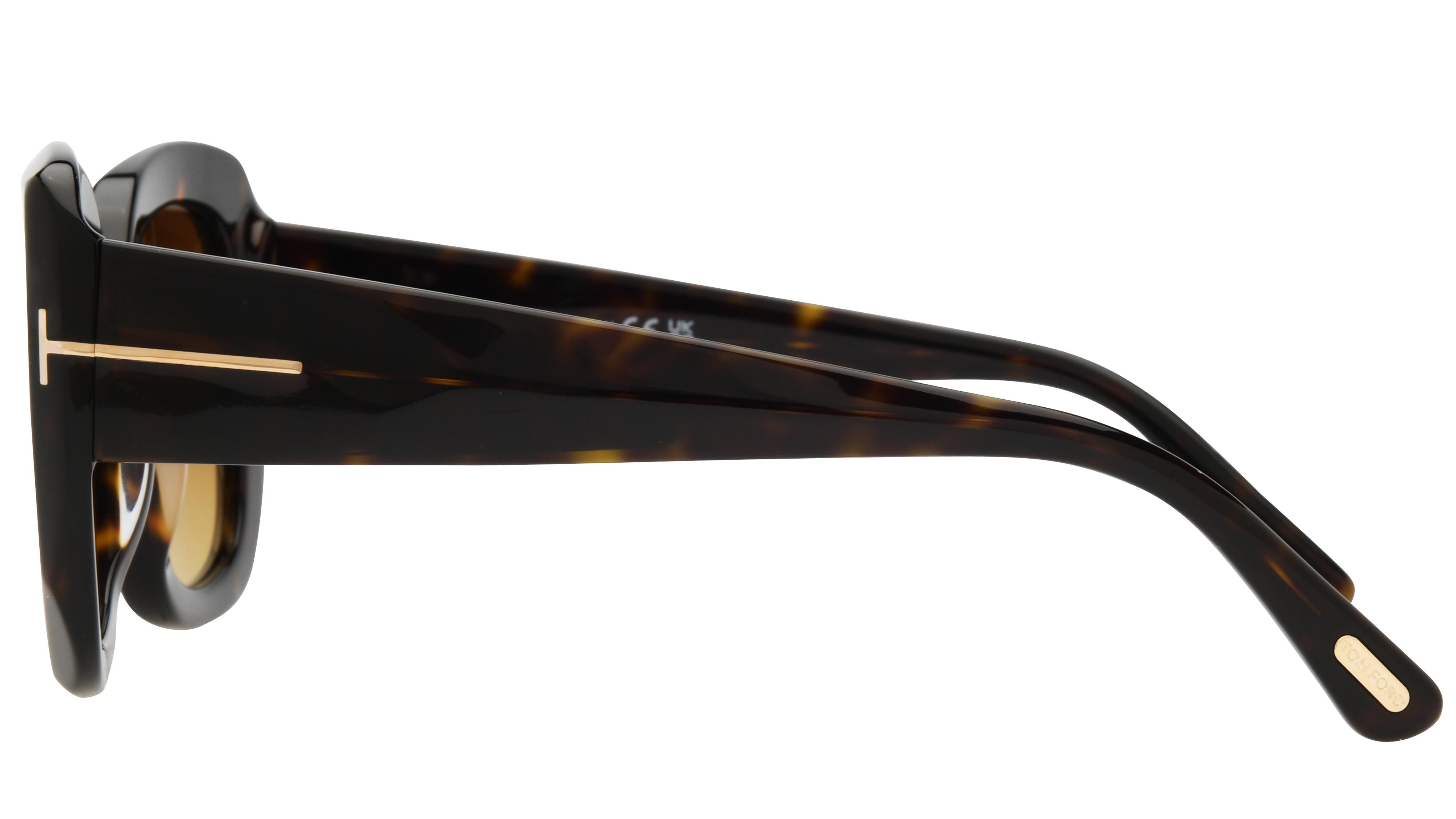 Lunettes de soleil Tom Ford Femme Écaille Carré Ft1220 Gauche
