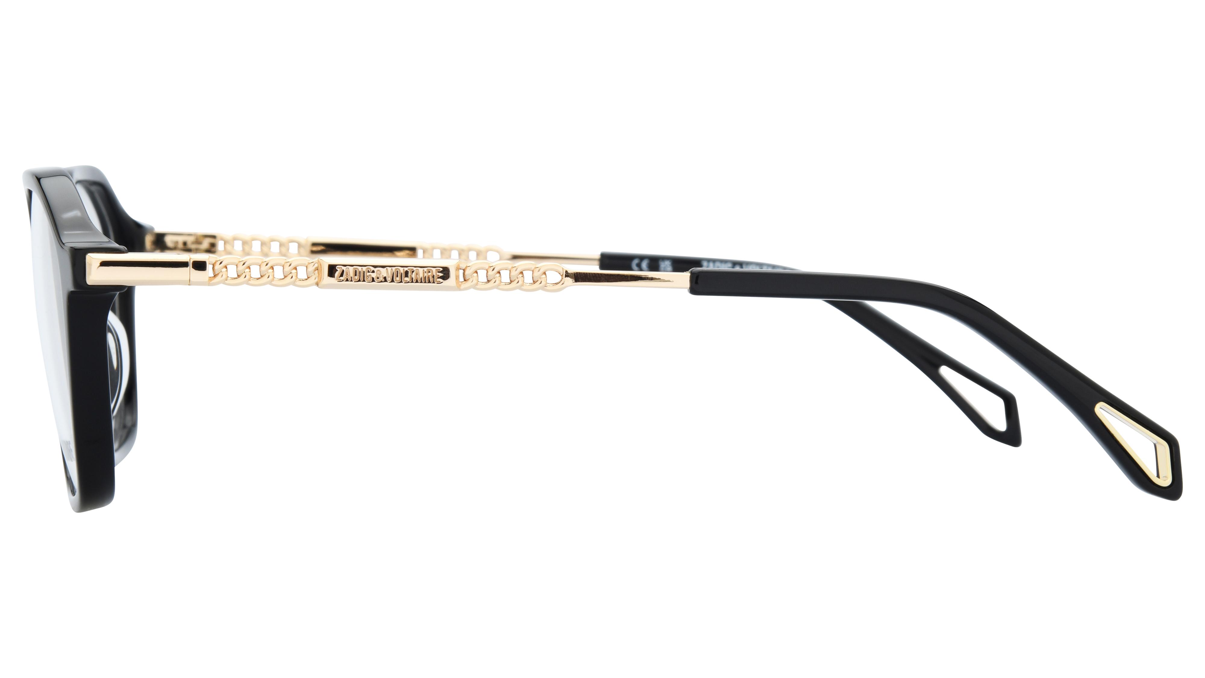 Lunettes de vue Zadig & Voltaire Femme Noir Carré vzv491 Gauche