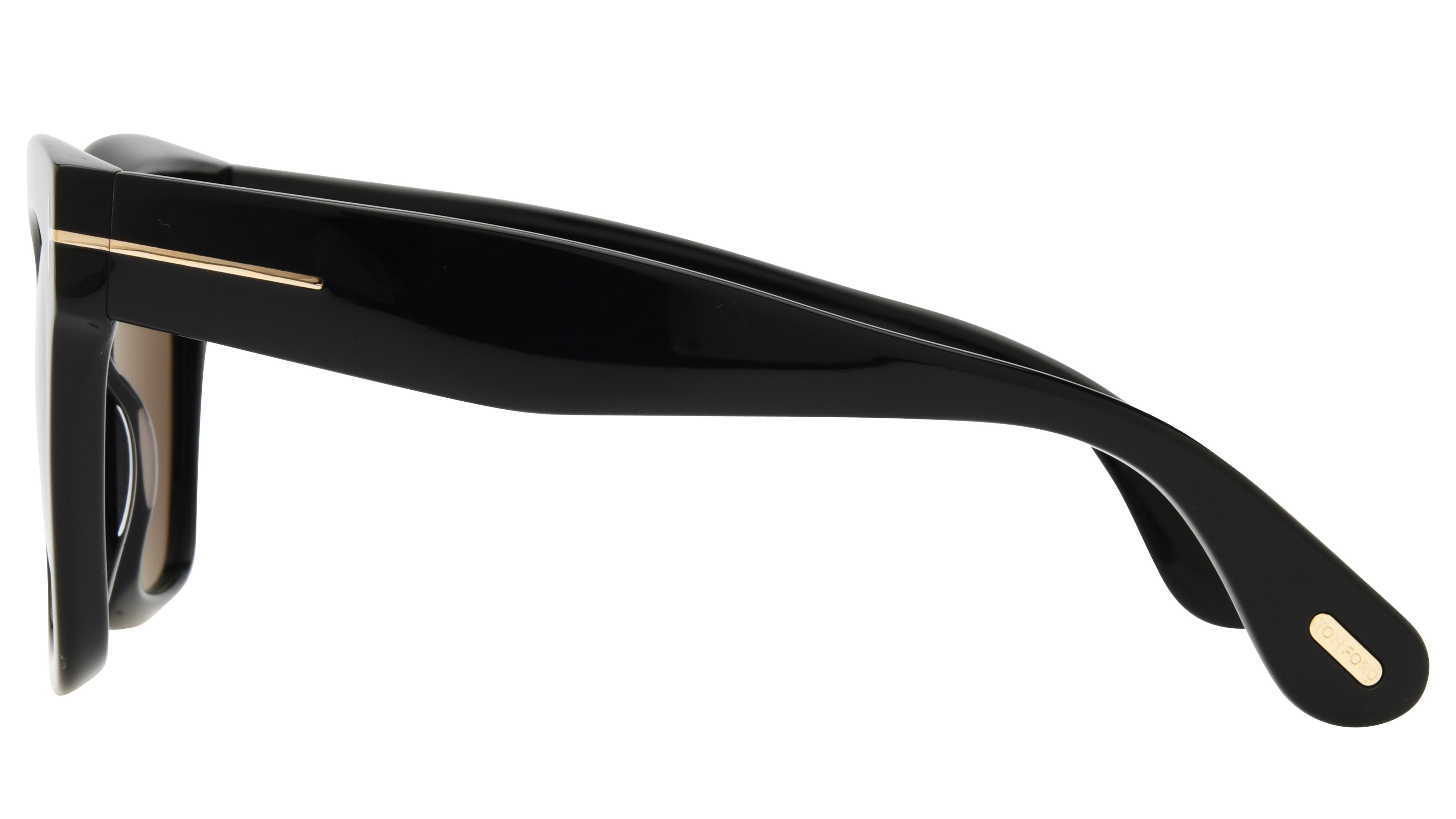 Lunettes de soleil Tom Ford Femme Noir Papillon Ft1217 Gauche