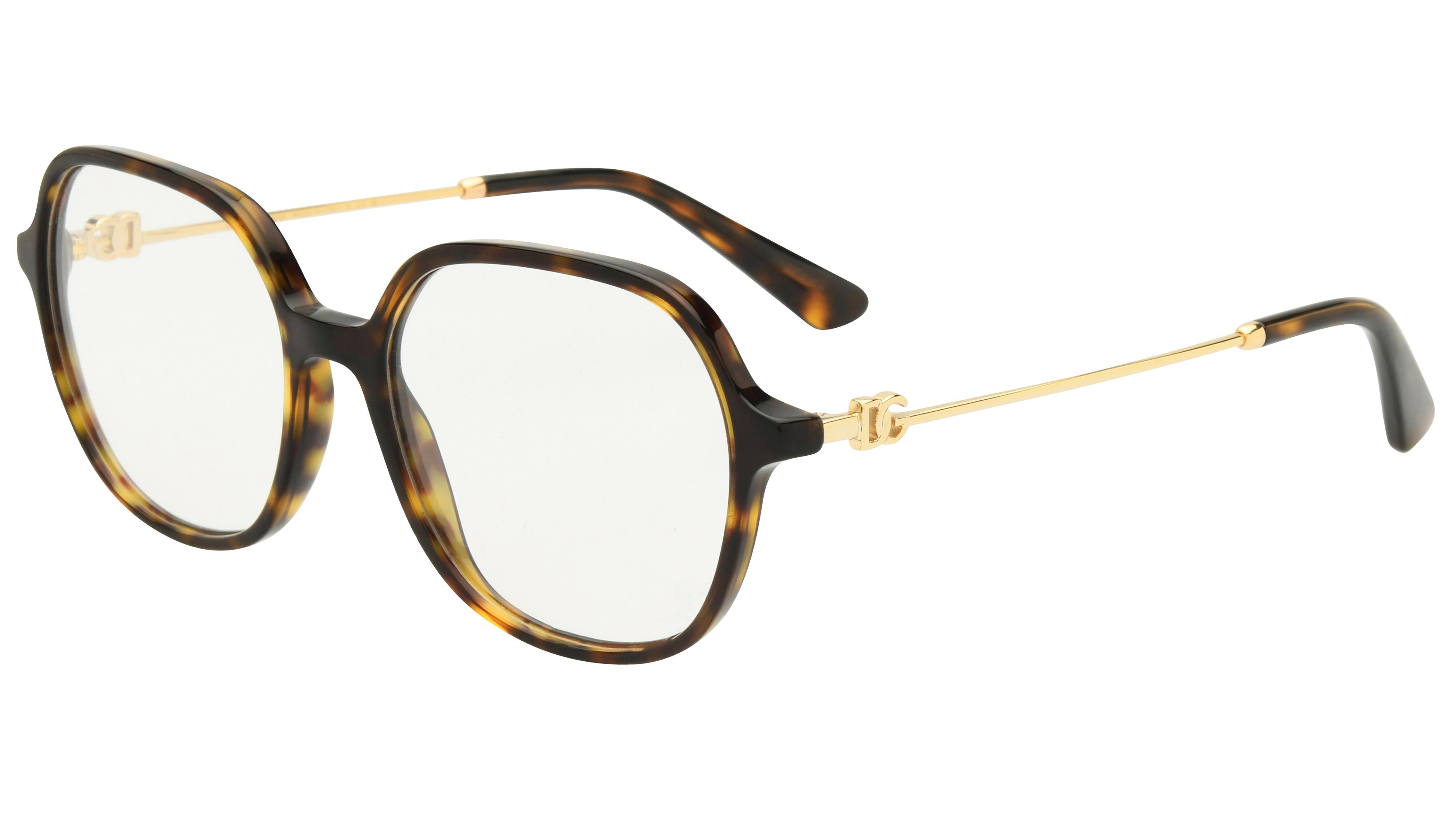 Lunettes de vue  Femme Écaille Papillon dg3364 Trois-Quart