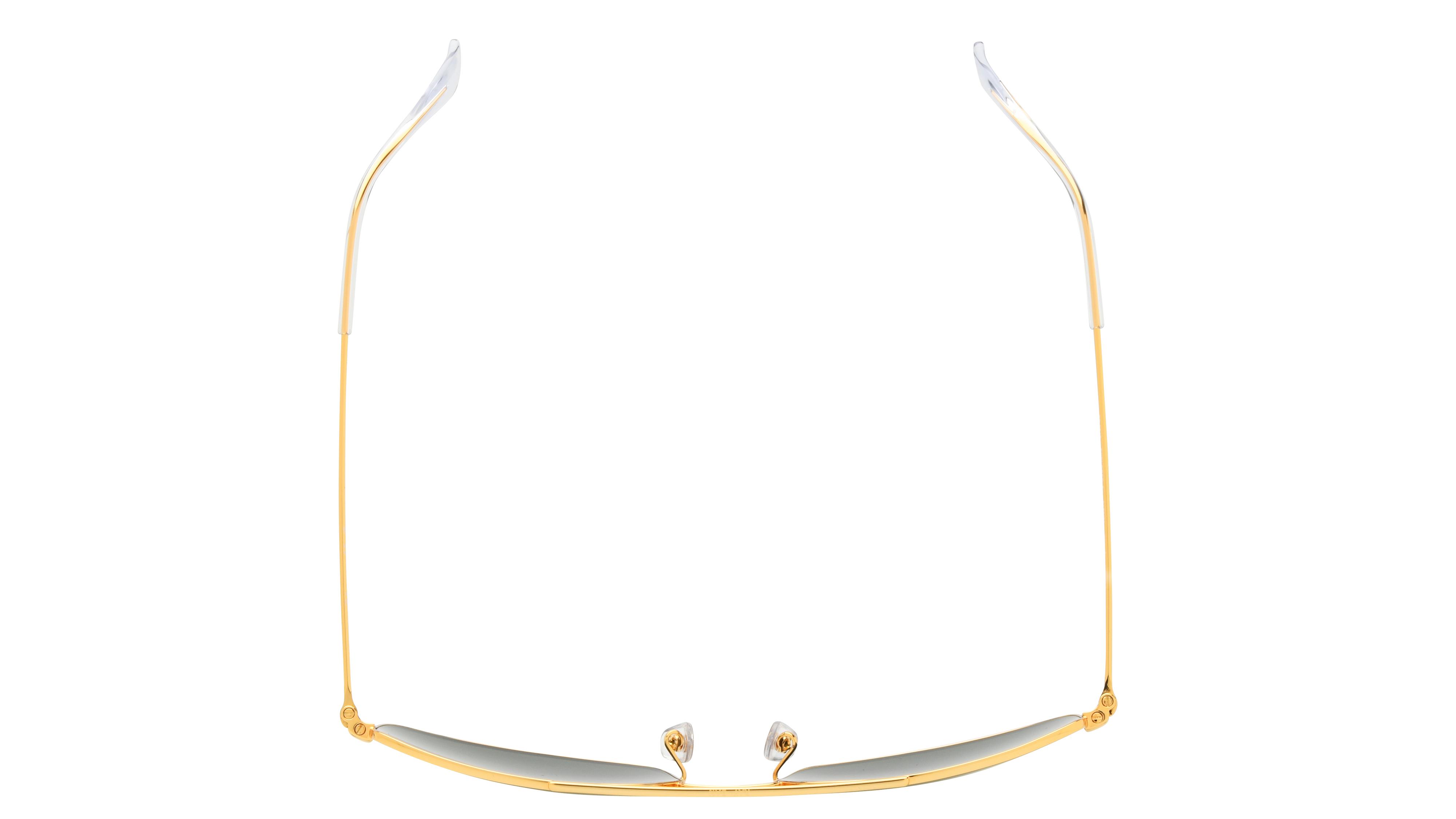 Lunettes de soleil Ray-Ban Mixte Or Papillon RB3845 Dessus