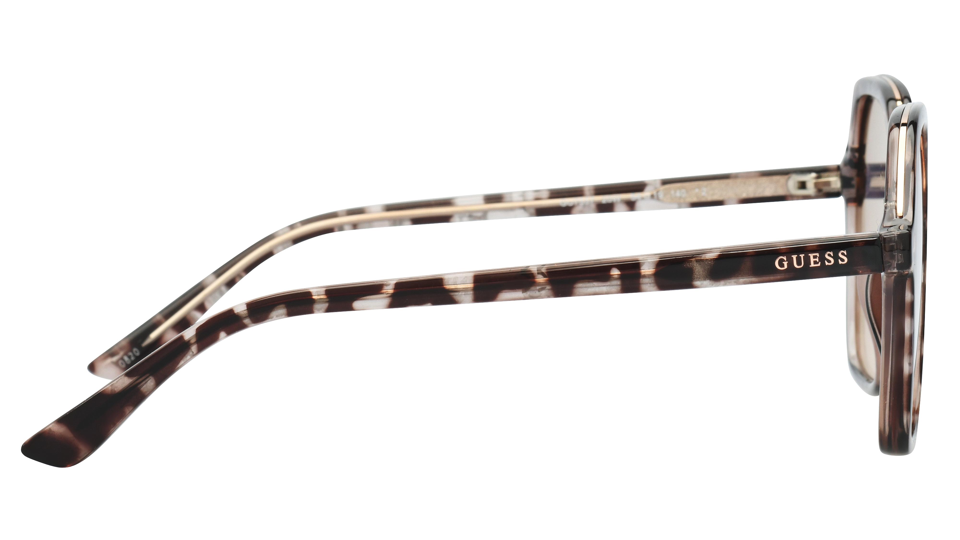 Lunettes de soleil Guess Femme Gris Carré GU7557 Droite