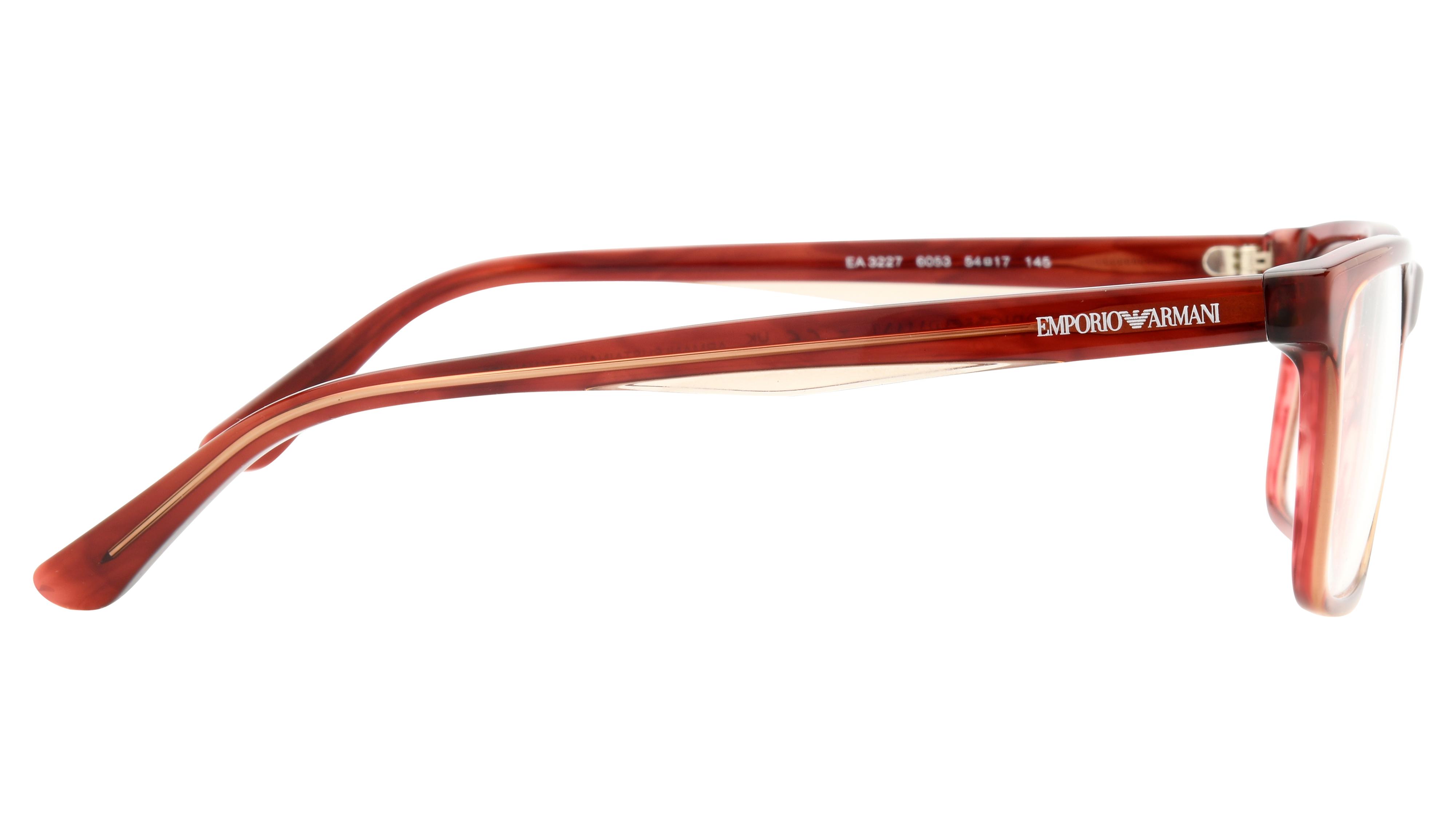Lunettes de vue Emporio Armani Homme Rouge Rectangle EA3227 Droite