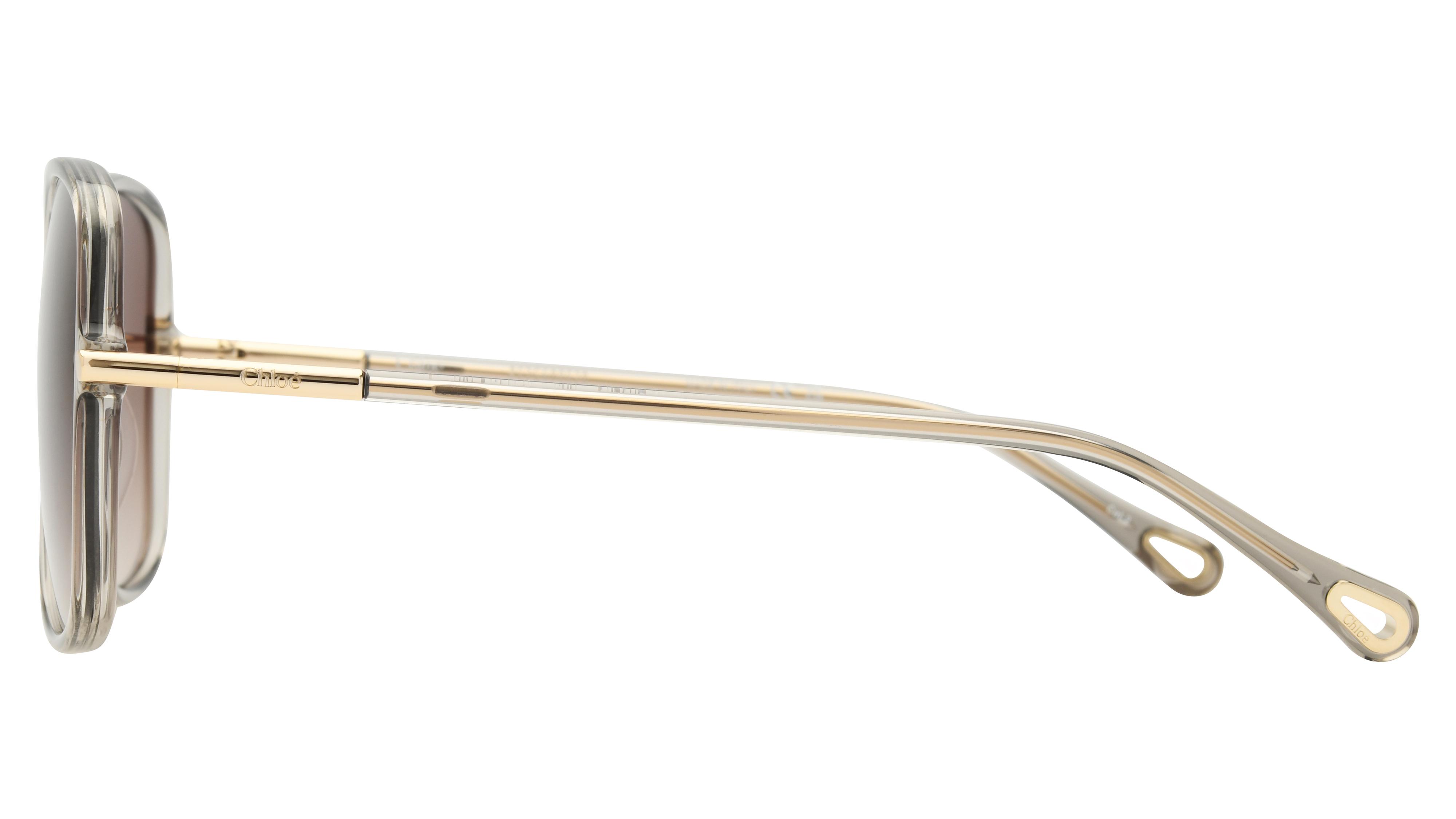 Lunettes de soleil Chloé Femme Gris Carré Ch0396S Gauche