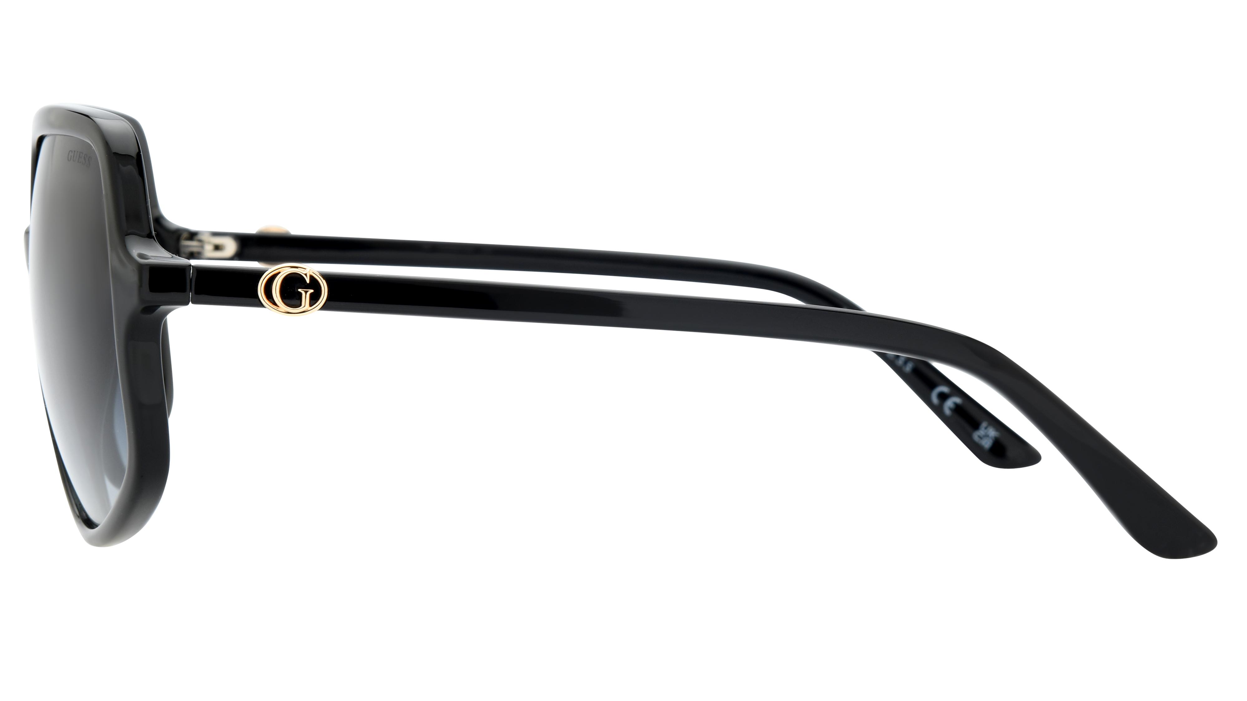 Lunettes de soleil Guess Femme Noir Carré GU00257 Gauche