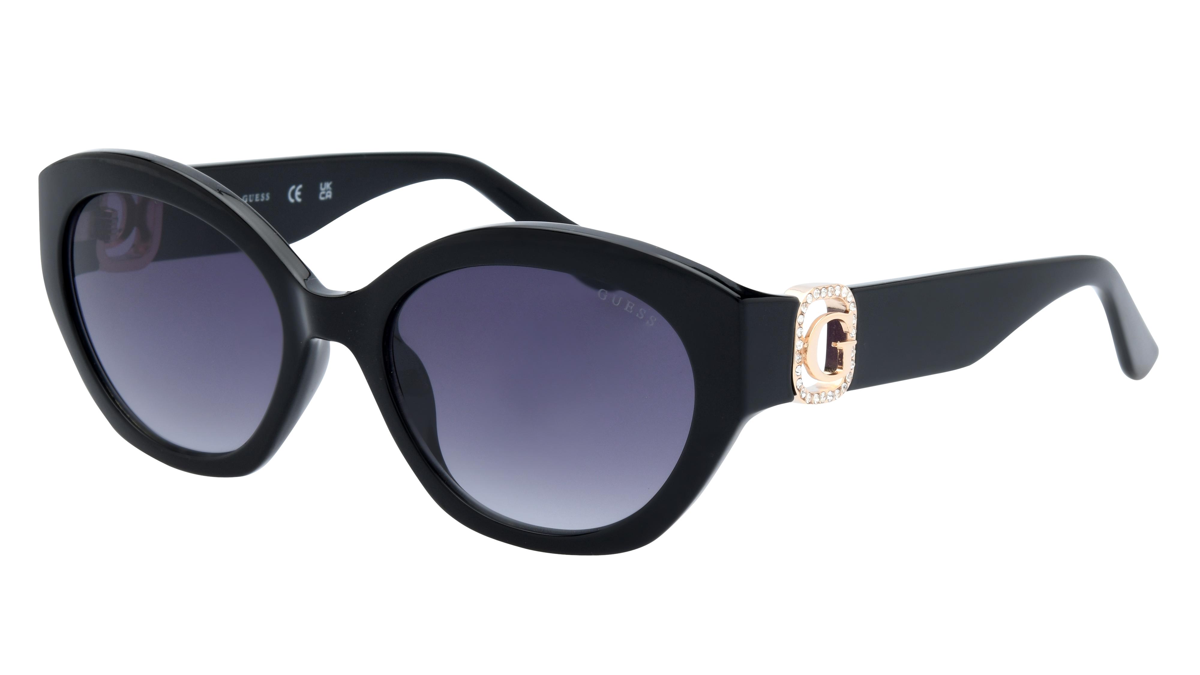 Lunettes de soleil Guess Femme Noir Ovale Gu00104 Trois-Quart