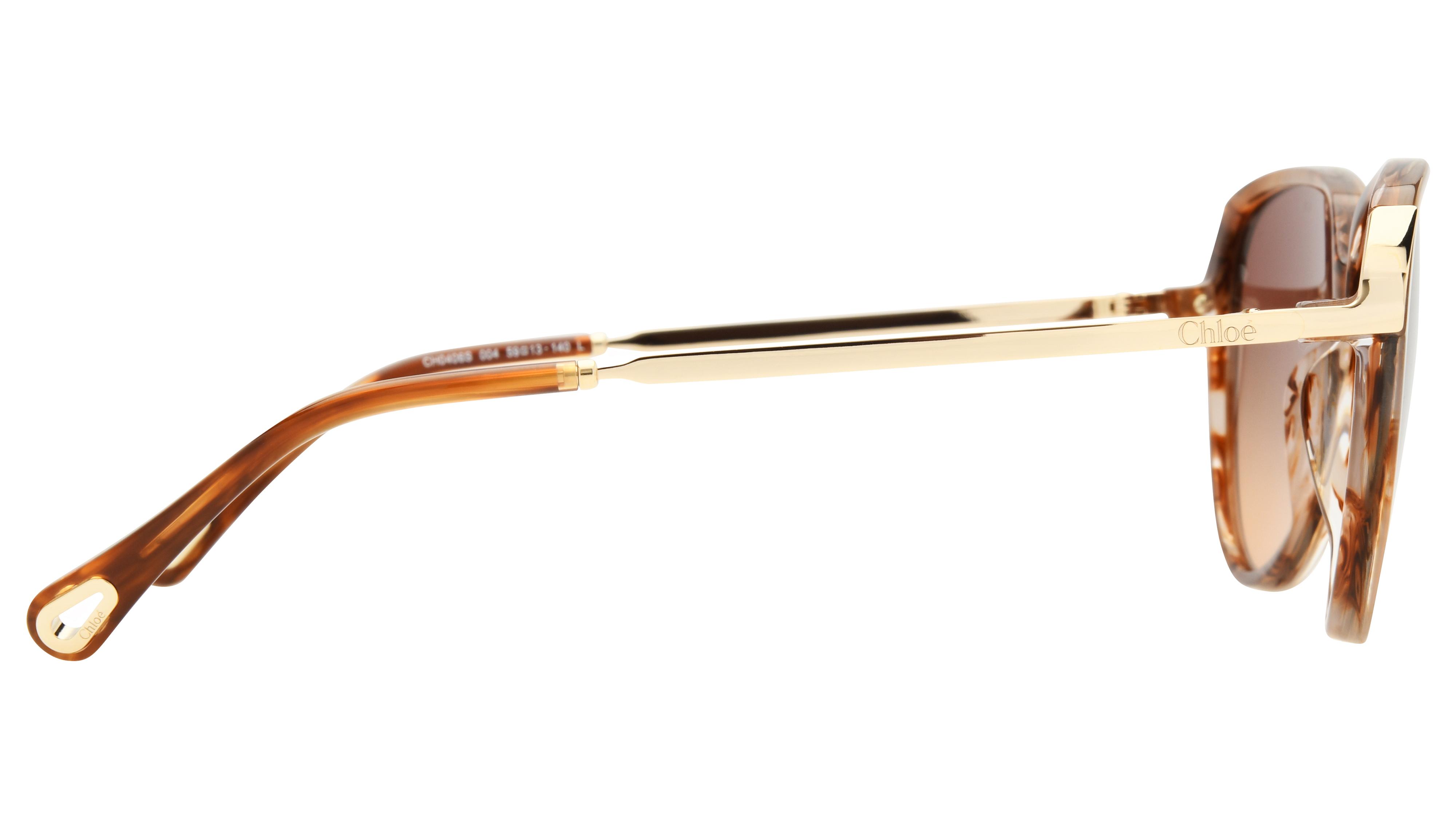 Lunettes de soleil Chloé Femme Écaille Papillon Ch0406S Droite