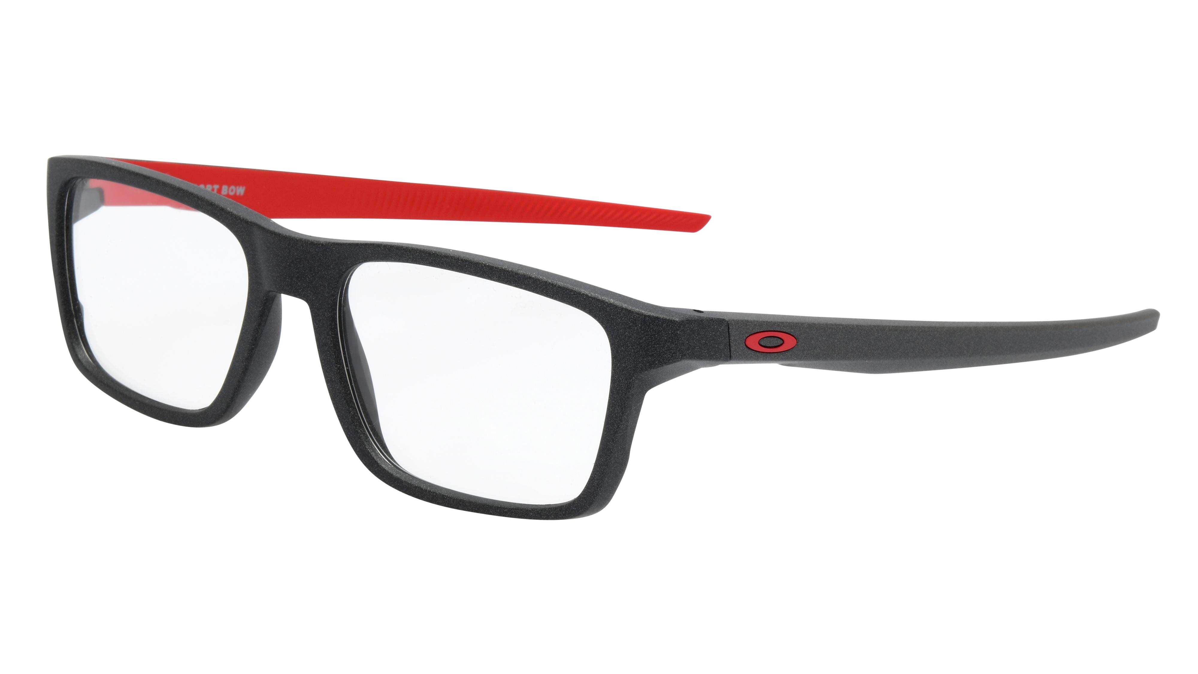 Lunettes de vue Oakley Homme Gris Rectangle Ox8164 Trois-Quart