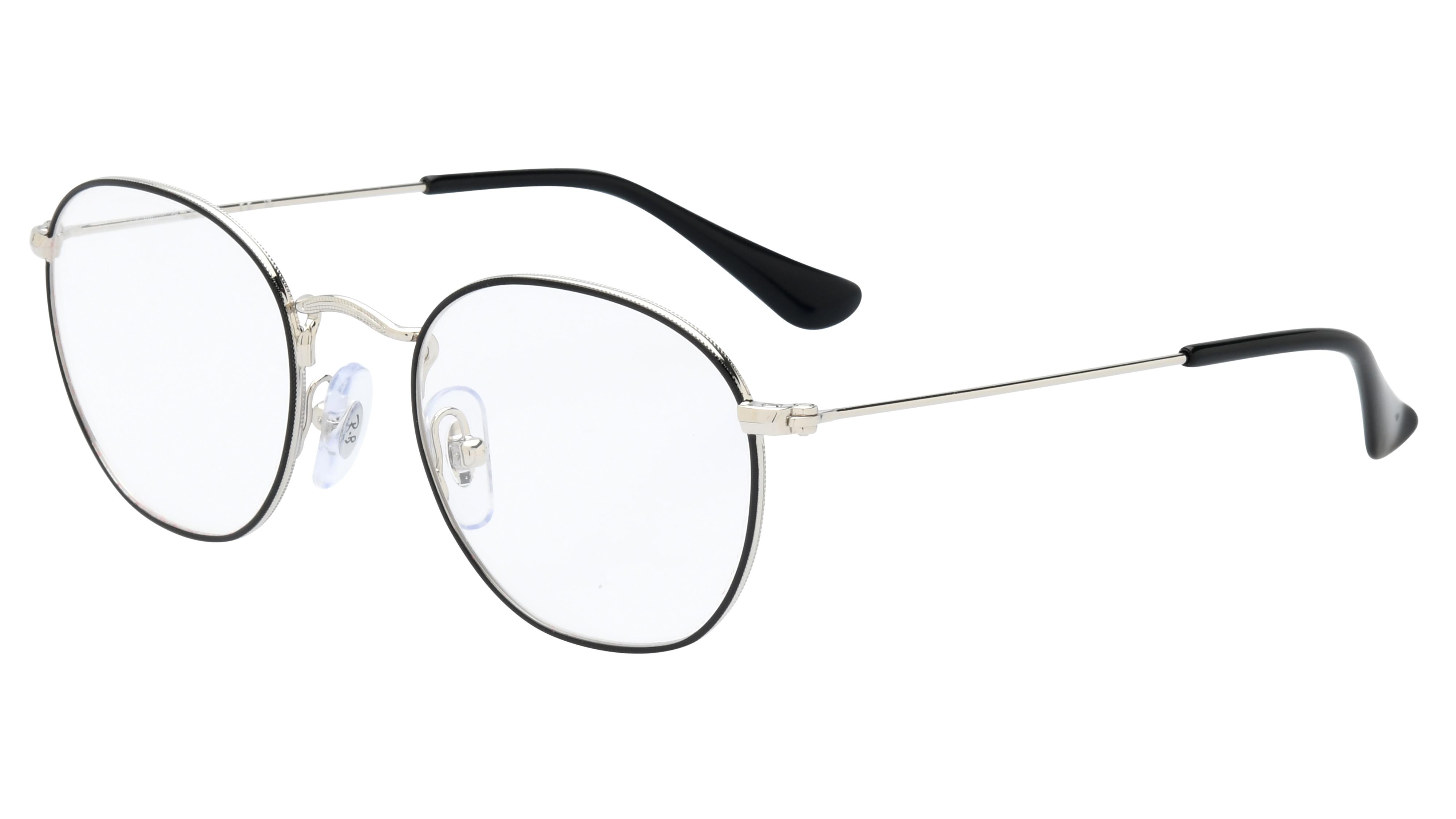 Lunettes de vue Ray-Ban Enfant Noir Ronde Ry9572V Trois-Quart