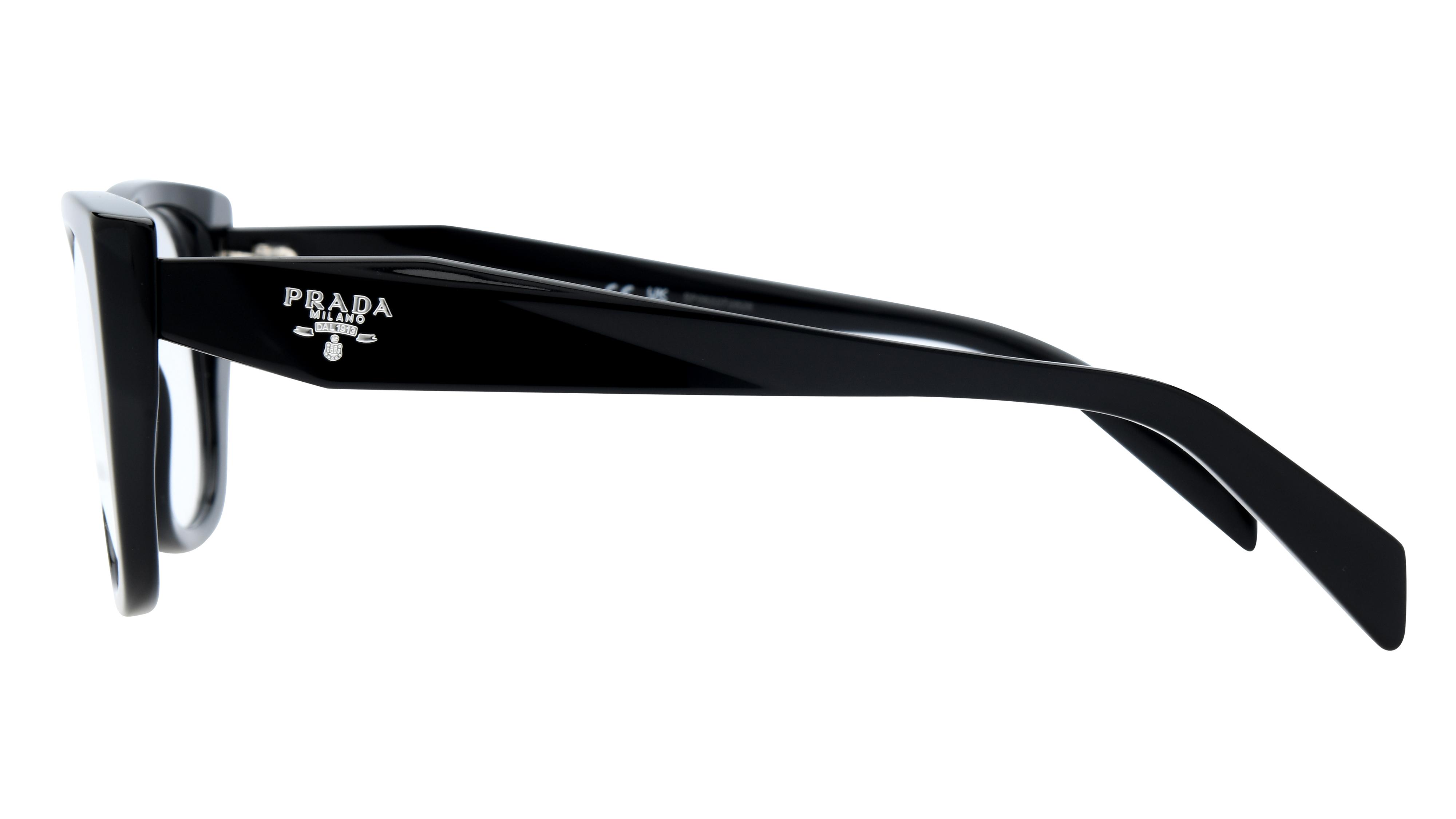 Lunettes de vue Prada Femme Noir Papillon Pra18V Gauche