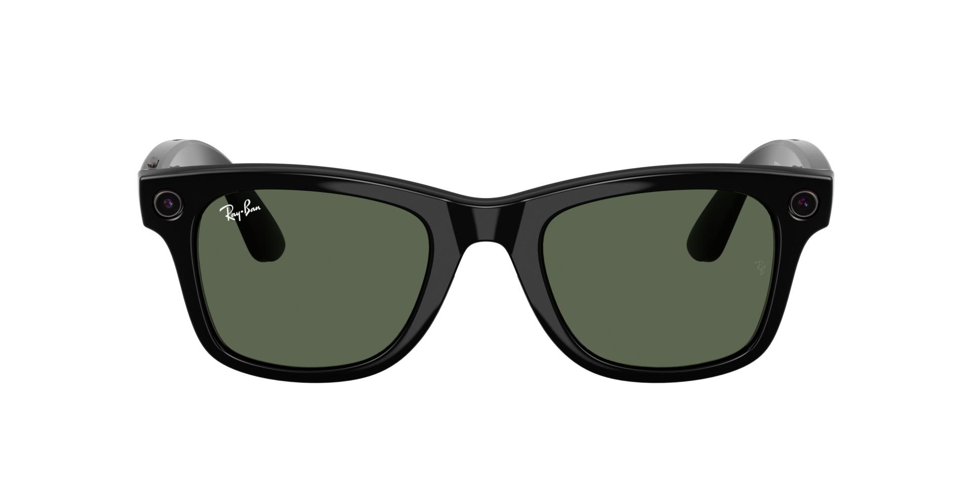 Lunettes de soleil Ray-Ban Meta Mixte Noir Carré Rw4012 Face