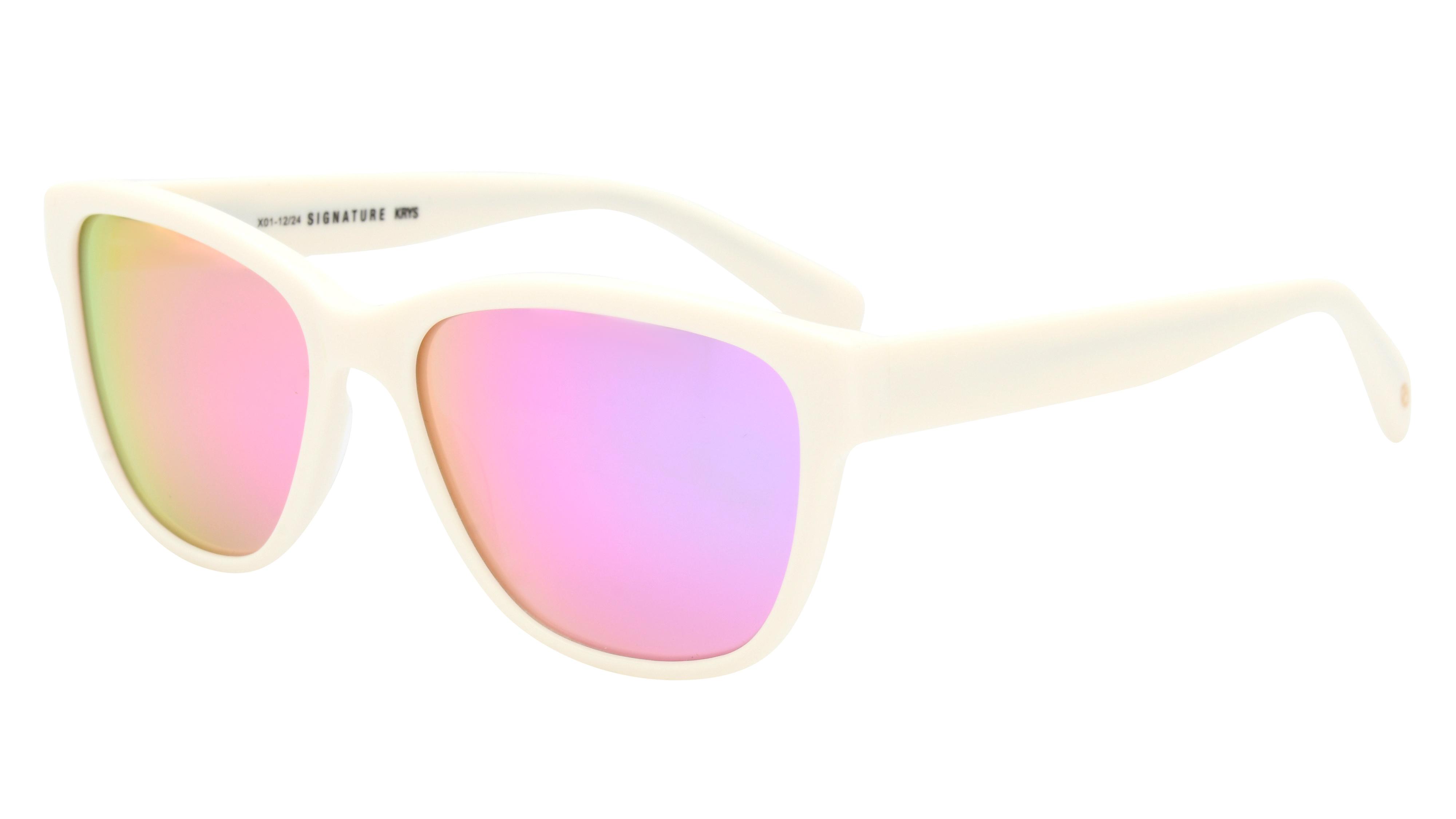 Lunettes de soleil Signature Krys Femme Blanc Papillon Ske2542-D Trois-Quart